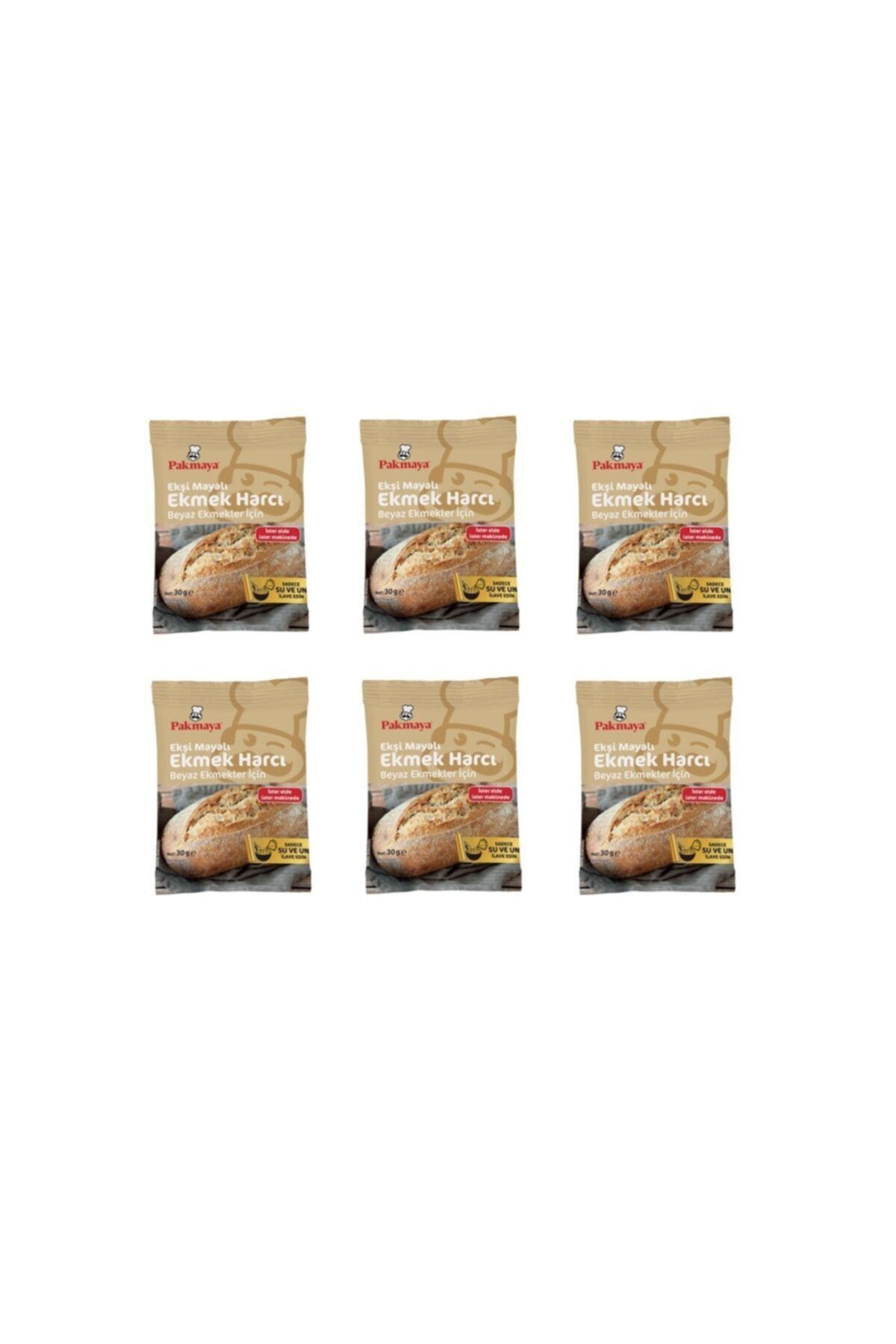 Pakmaya Ekşi Ekmek Mayası 6 Adet 30*6=180 Gram