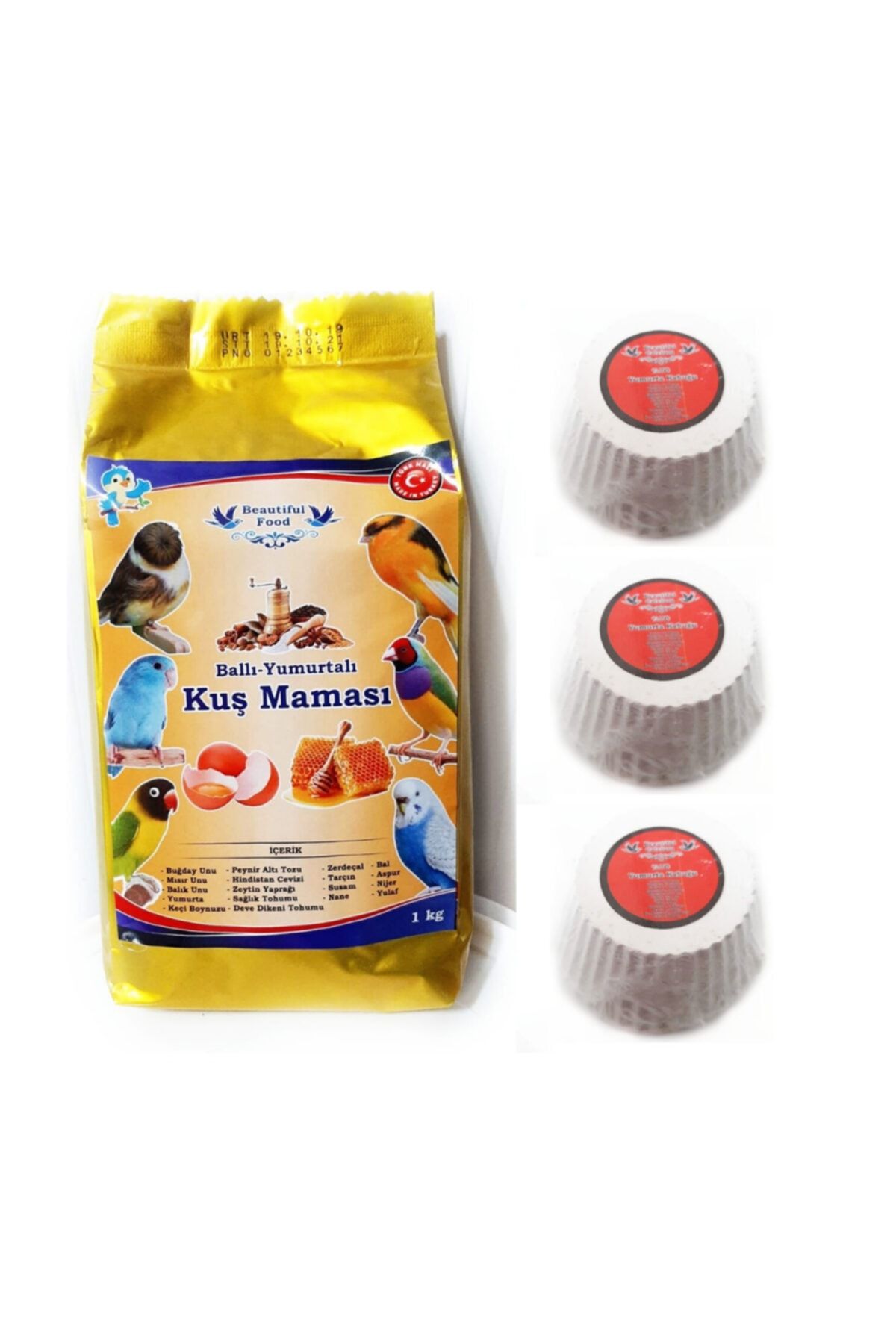 Apex Beautiful Food Ballı Kuş Maması 1 Kg. + 3 Adet Gaga Taşı