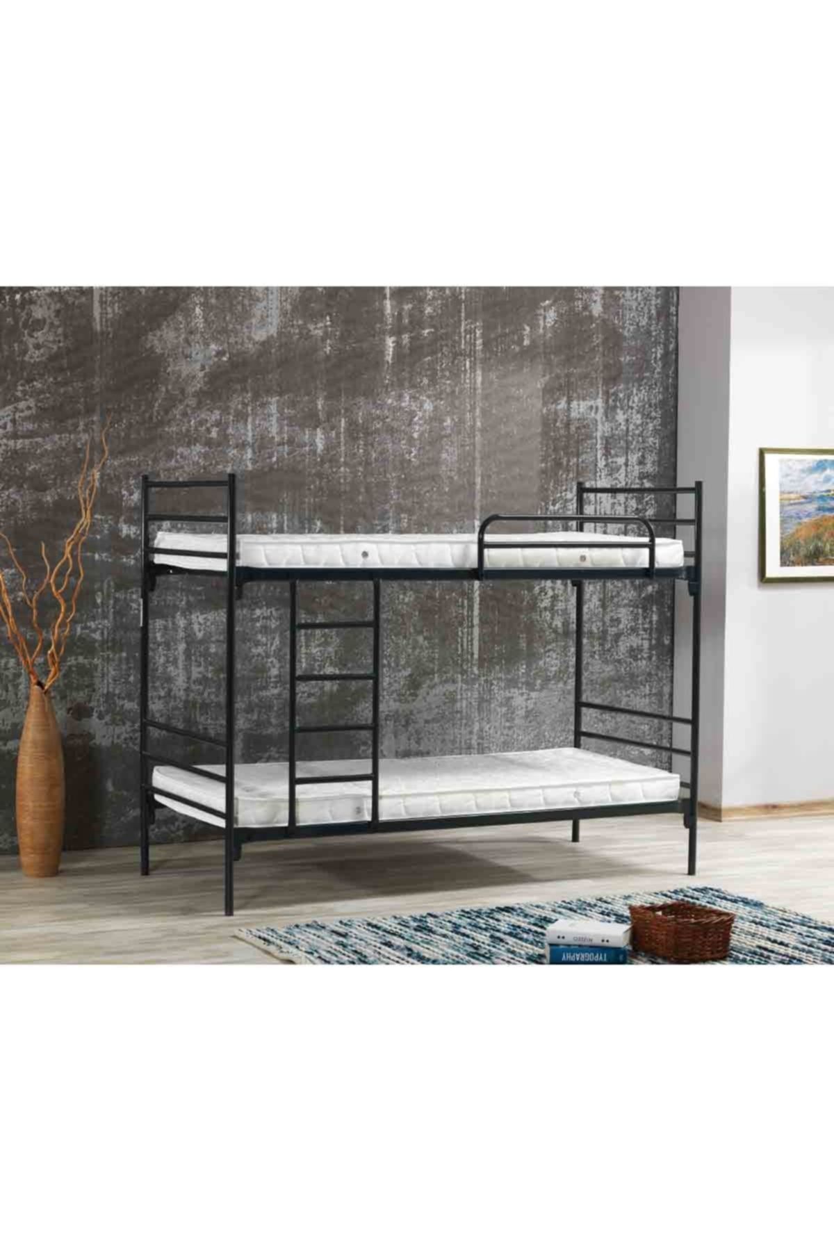 ARGİMO Linda Yurt Apart Otel Şantiye 90x190 Yatak Ölçülü Metal Ranza