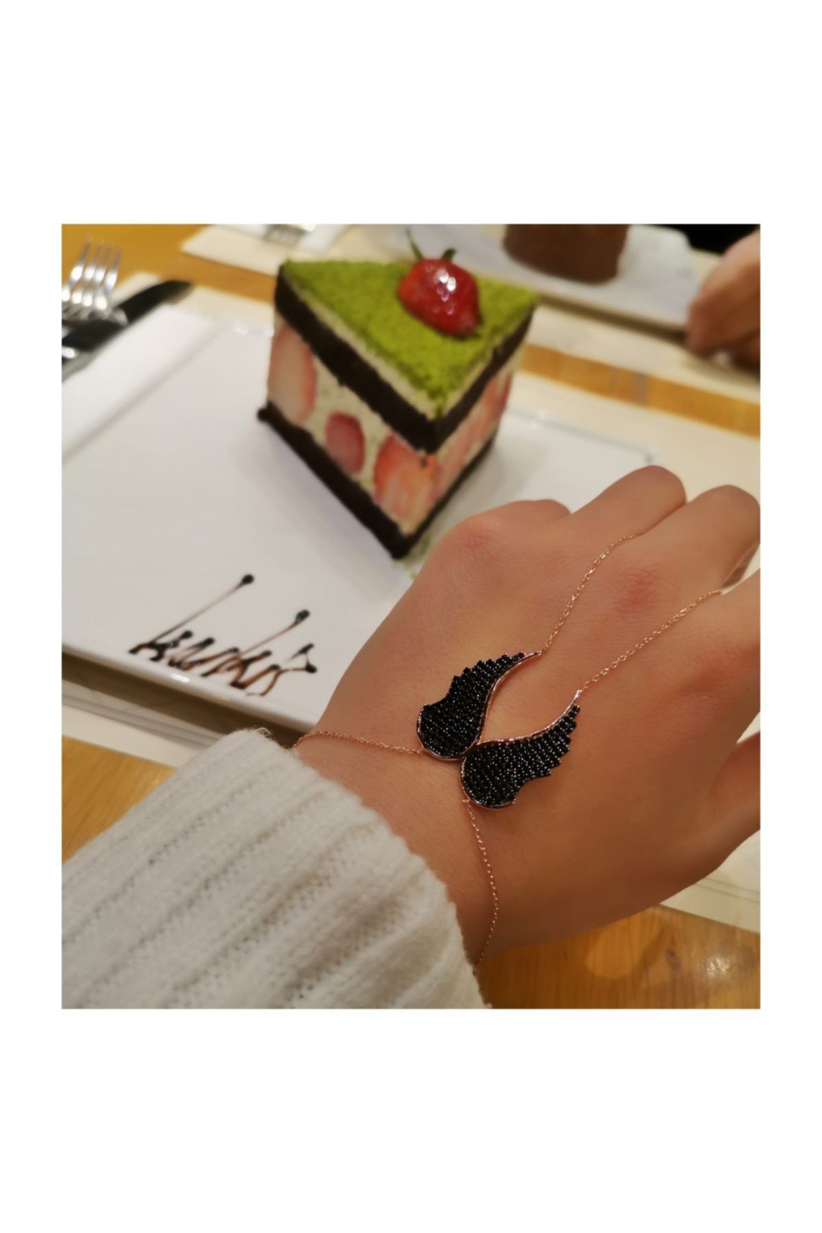 SİLVEROFMATMAZEL Kadın Kanat Şahmaran
