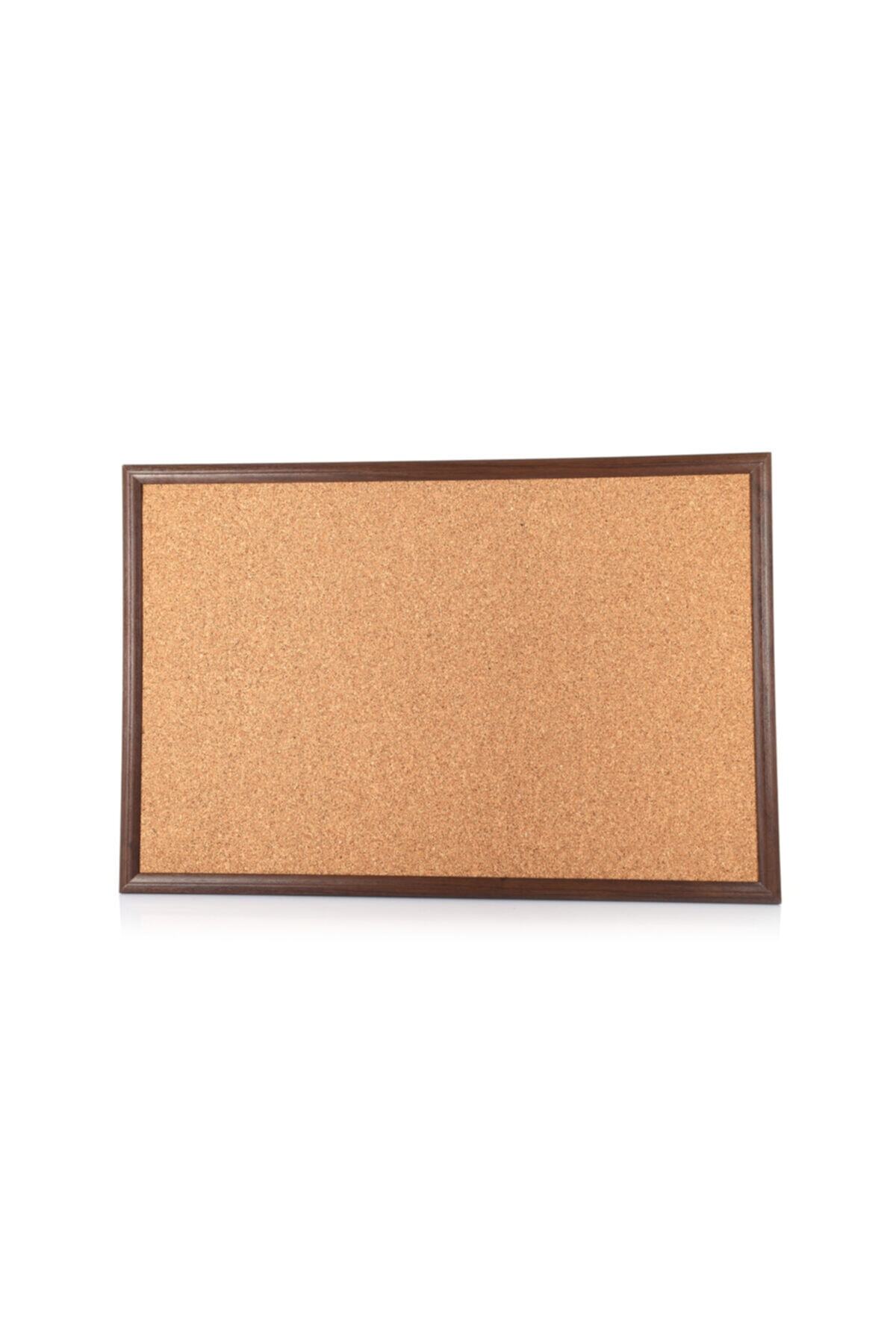AKYAZI Safari Mantar Pano Mdf Çerçeve Ve Ceviz Renk 120x180