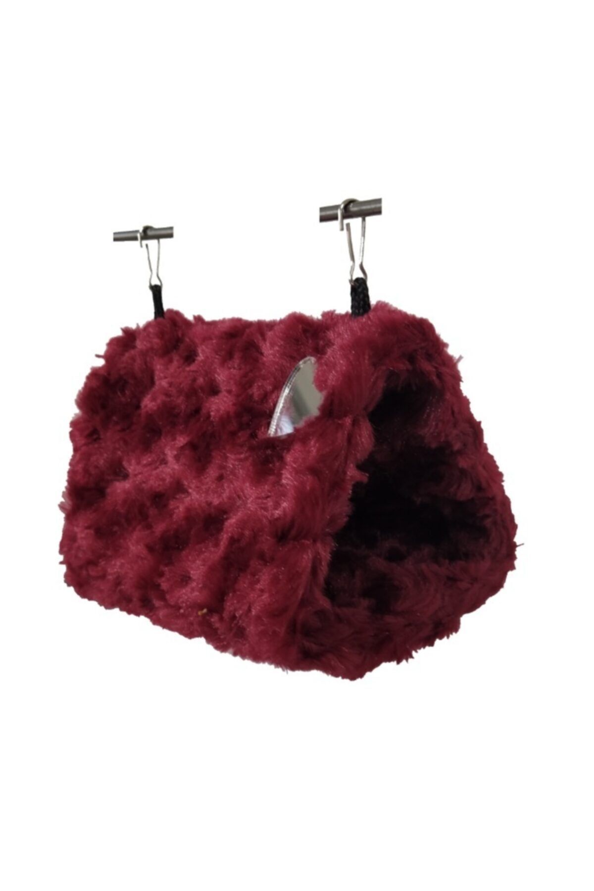 Akat Cosy Fluffy Büyük Boy Bordo Papağan - Kemirgen Hamağı
