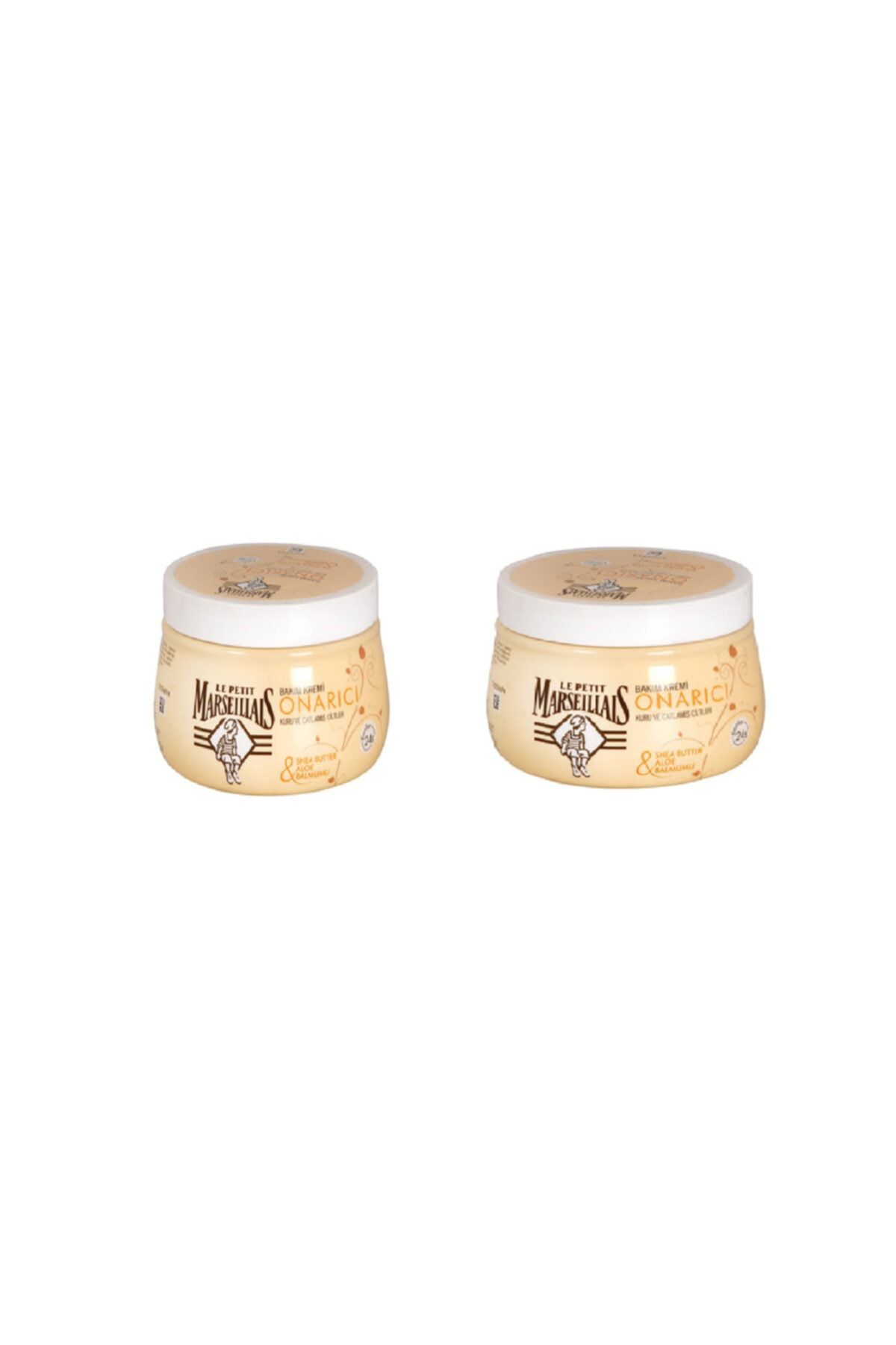 Le Petit Marseillais Onarıcı Bakım Kremi Shea Butter & Aloe & Balmumu 250 ml X 2 Adet
