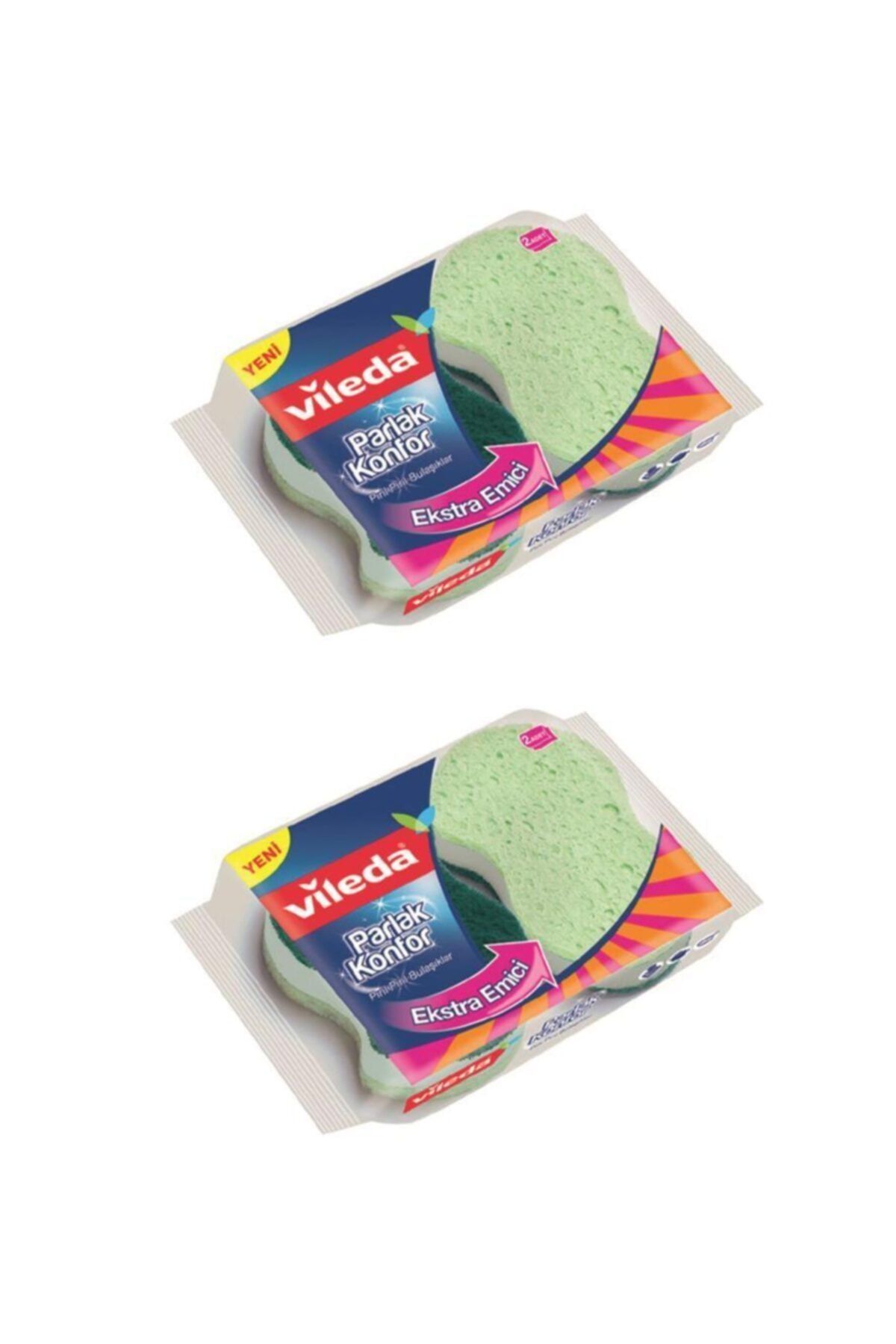 Vileda 2'li Parlak Konfor Sünger 2 Paket