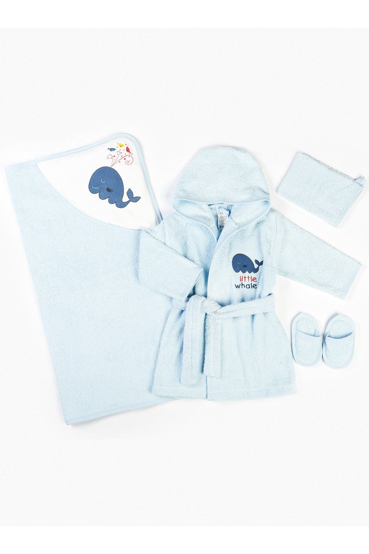Panolino Bebek Bornoz 4lü Set 5010
