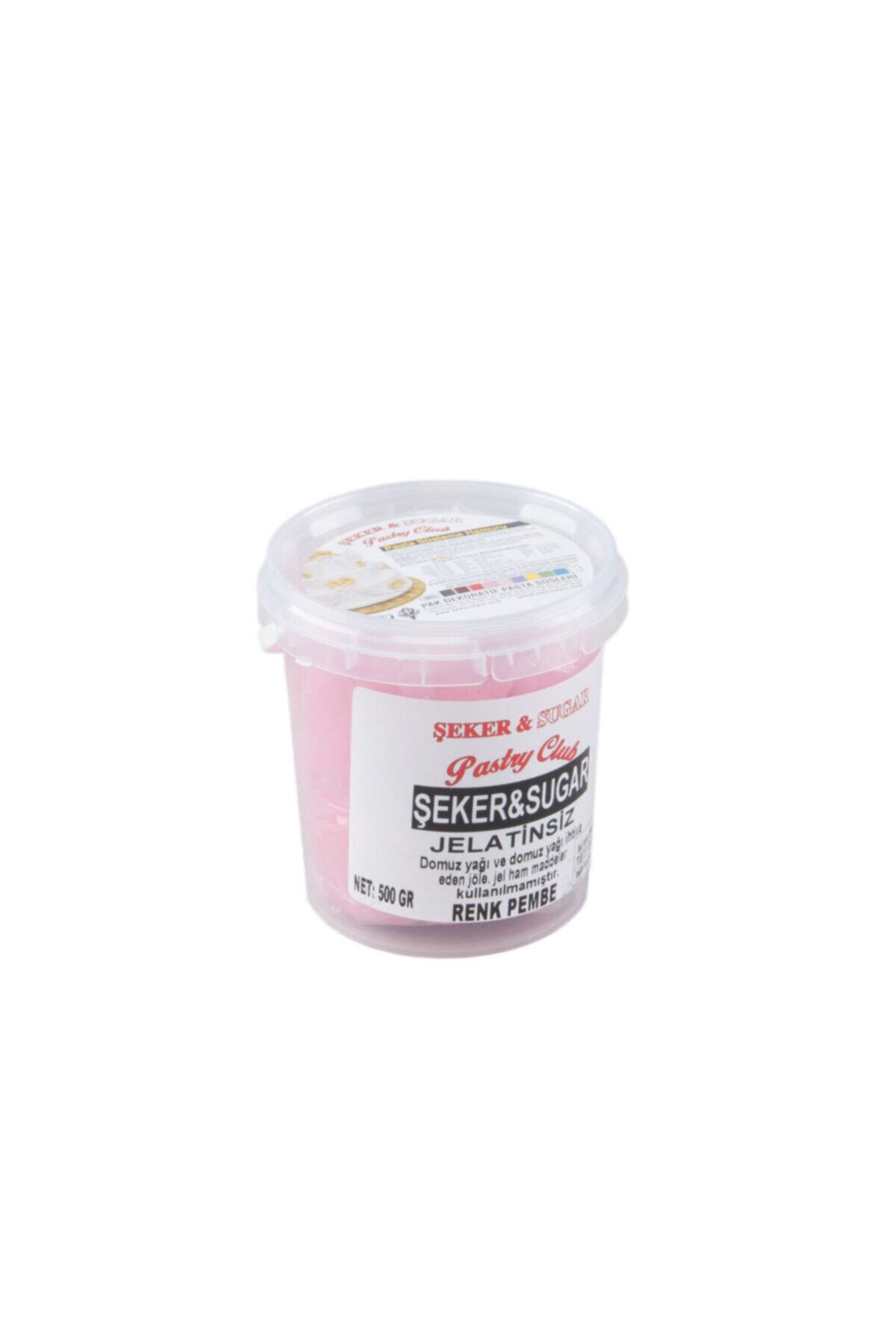TT Tahtakale Toptancıları Şeker Sugar Şeker Hamuru Pasta Süsleme Hamuru 500 Gr Pembe