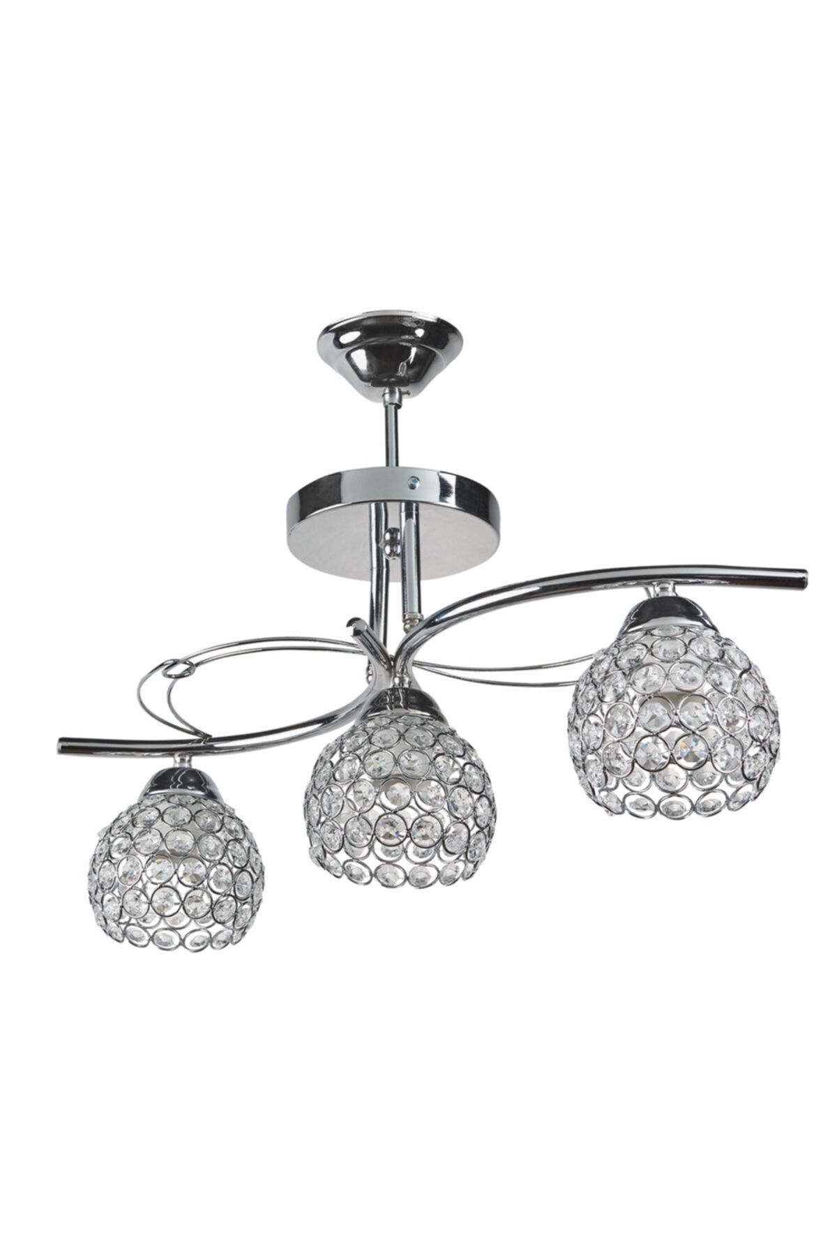 fer avize modern krom kristal tasli uclu avize fiyati yorumlari trendyol
