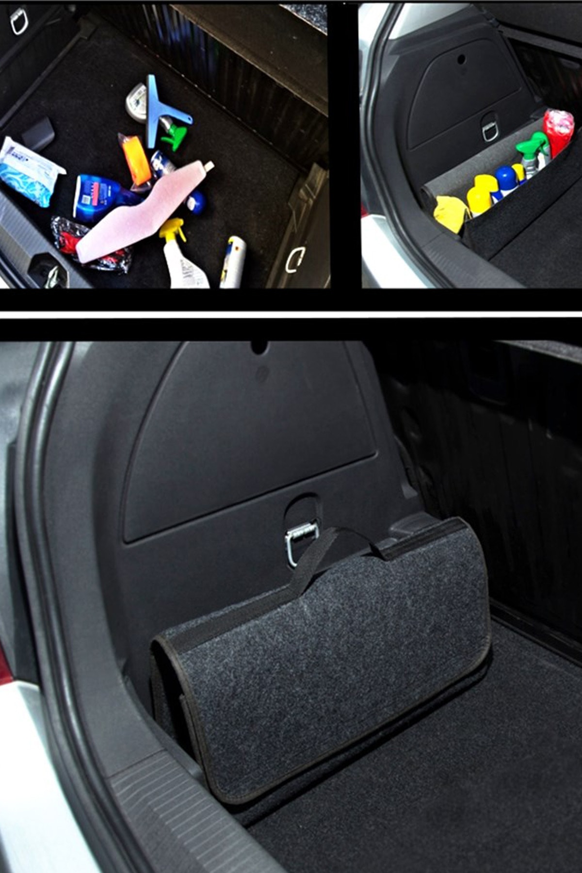 AutoFresh Renault Symbol Uyumlu Bagaj Erzak Malzeme Takım Çantası Kaymaz Cırtlı - Halı Battal Boy Lüks