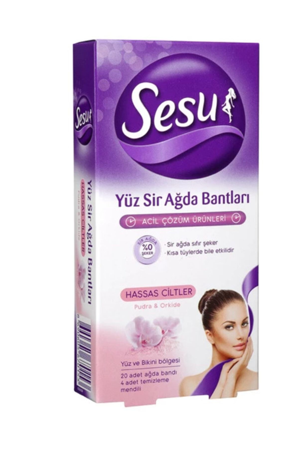 Sesu Sir Ağda Bandı Yüz Hassas Cilt 20'li