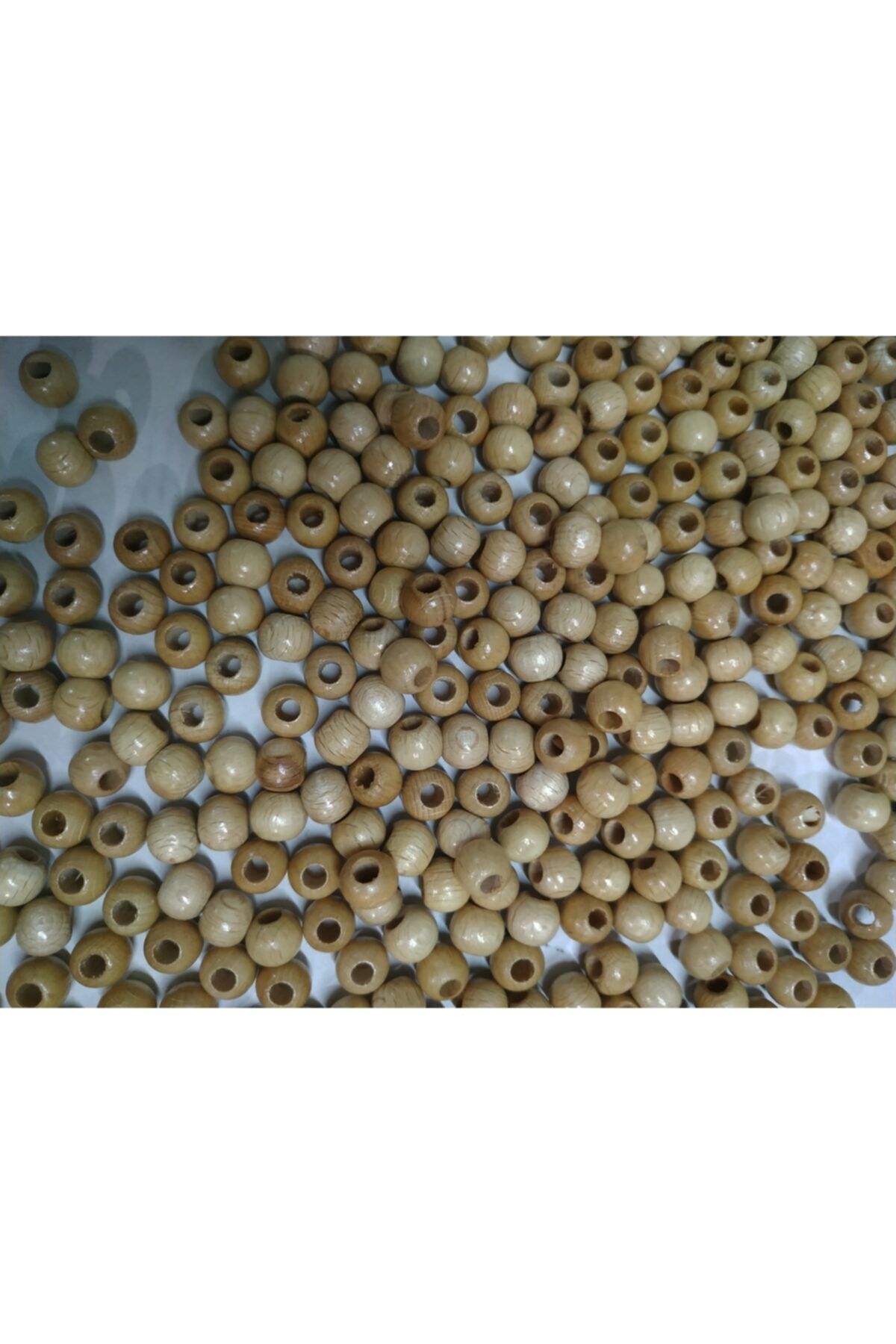 Selin Ahşap Boncuk 10 Mm 100 gr (320 ADET) Ahşap Rengi