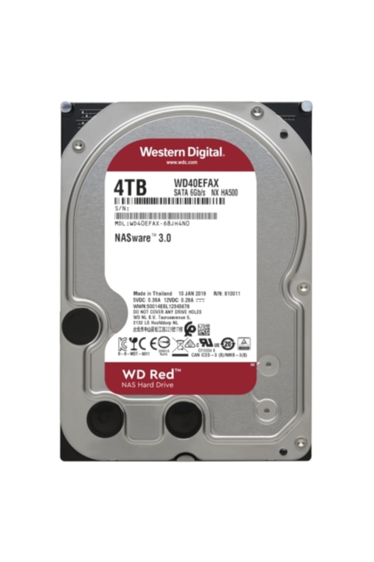 WD Wd 4tb Red Wd40efax 5400rpm 6gb-s Sata 3.5\