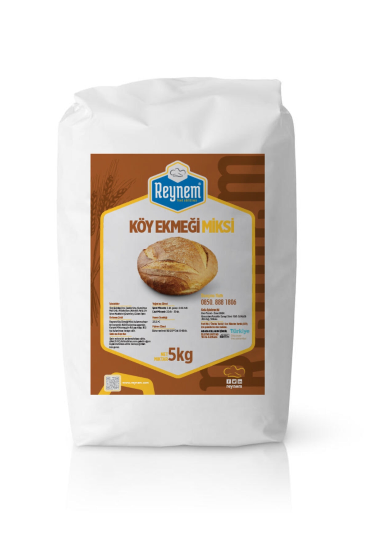 REYNEM FOOD ADDİTİVES Reynem Köy Ekmeği Miksi 5 Kg