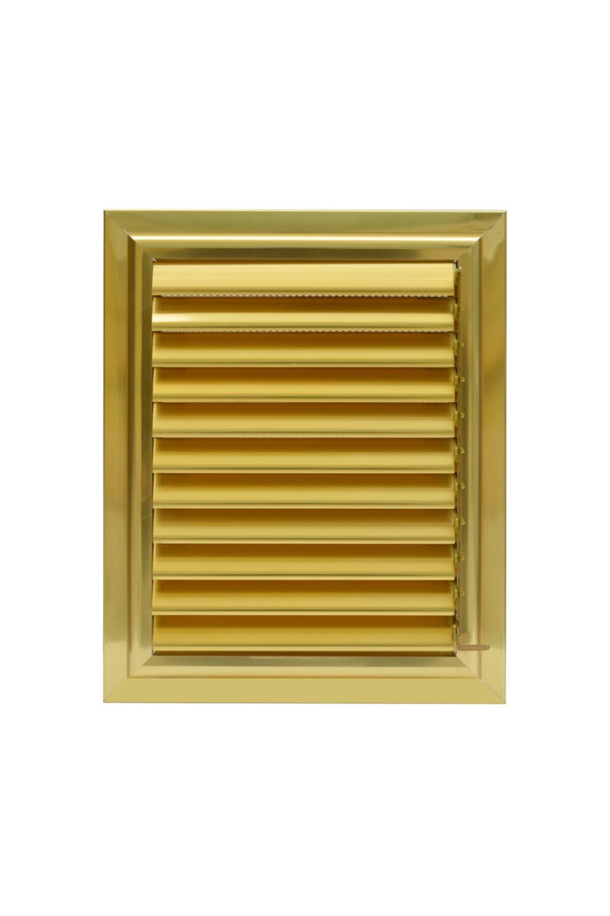 Mepan Menfez Sarı Parlak Eloksallı Gold Banyo Wc Menfezi 45-57