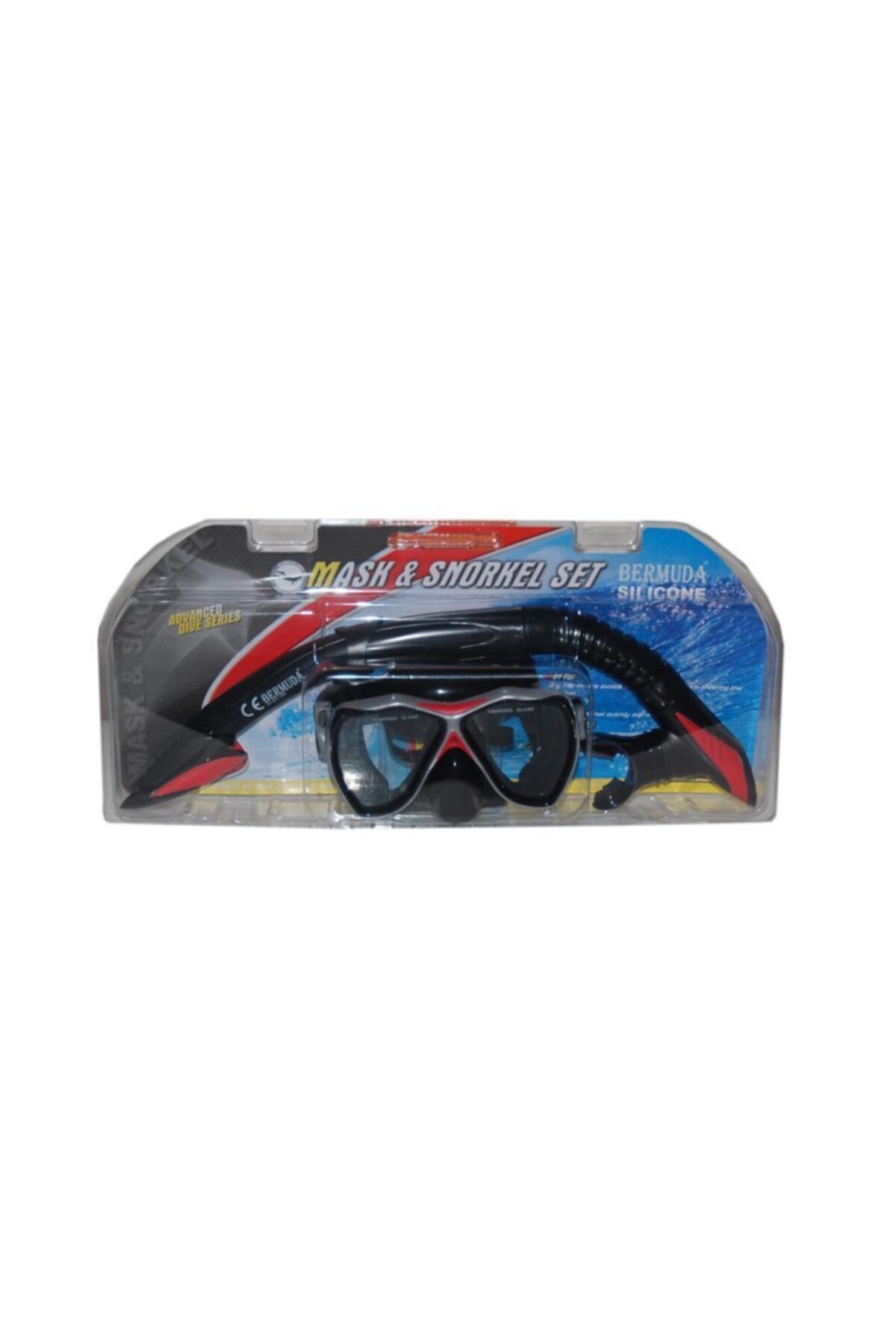 BERMUDA 33779 Silikon Profesyonel Gözlük & Maske Şnorkel Seti