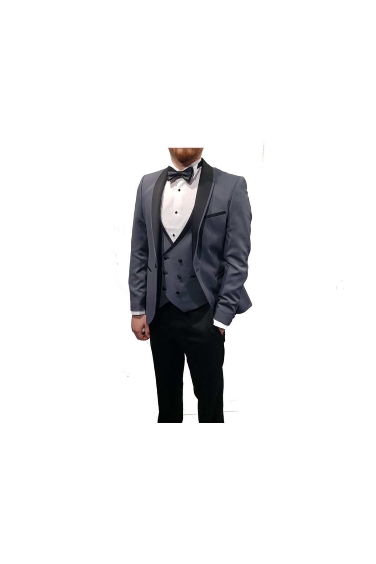 CMR ERKEK GİYİM Erkek Gri Damatlık