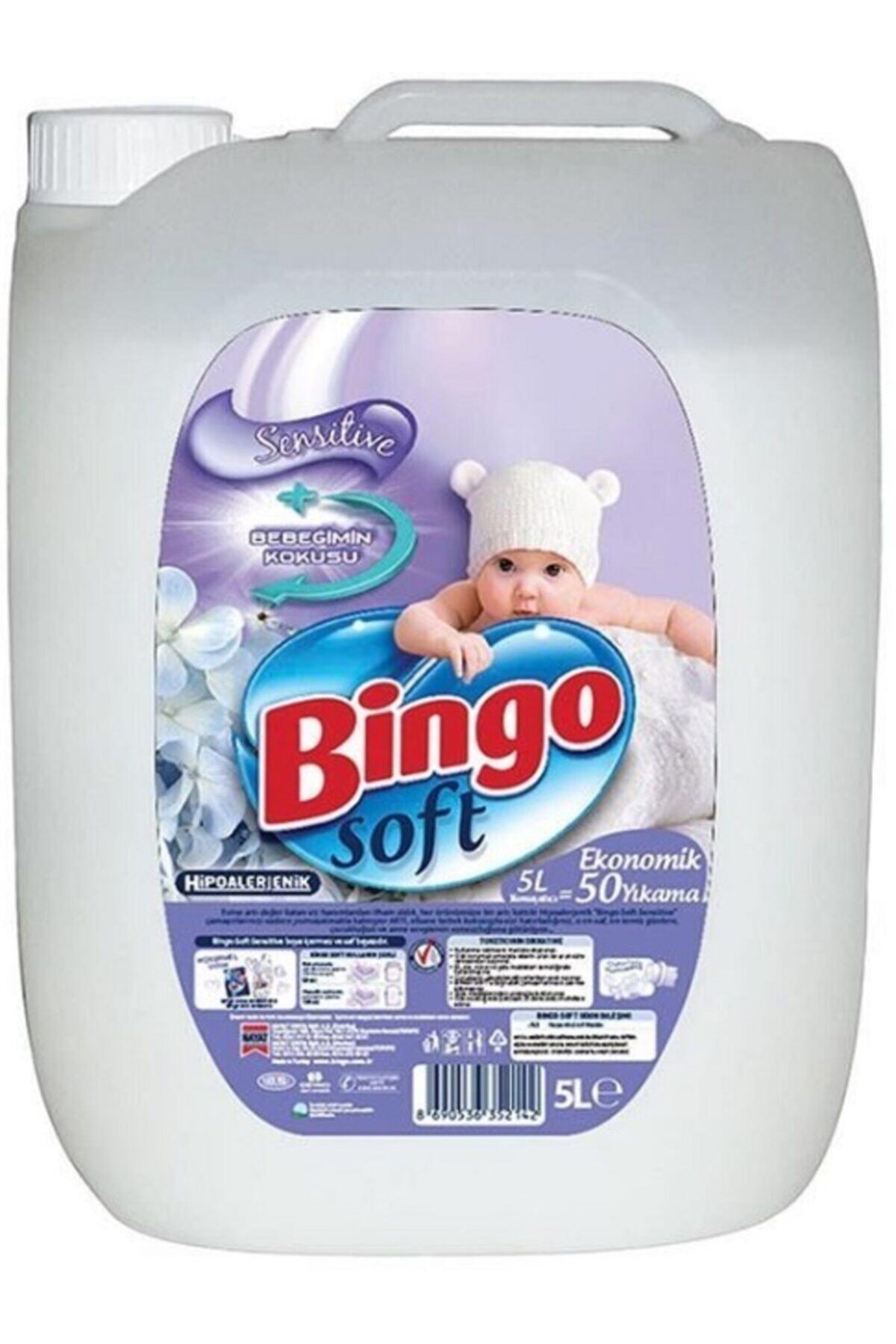 Bingo Soft Sıvı Çamaşır Yumuşatıcı Sensitive 5 Litre