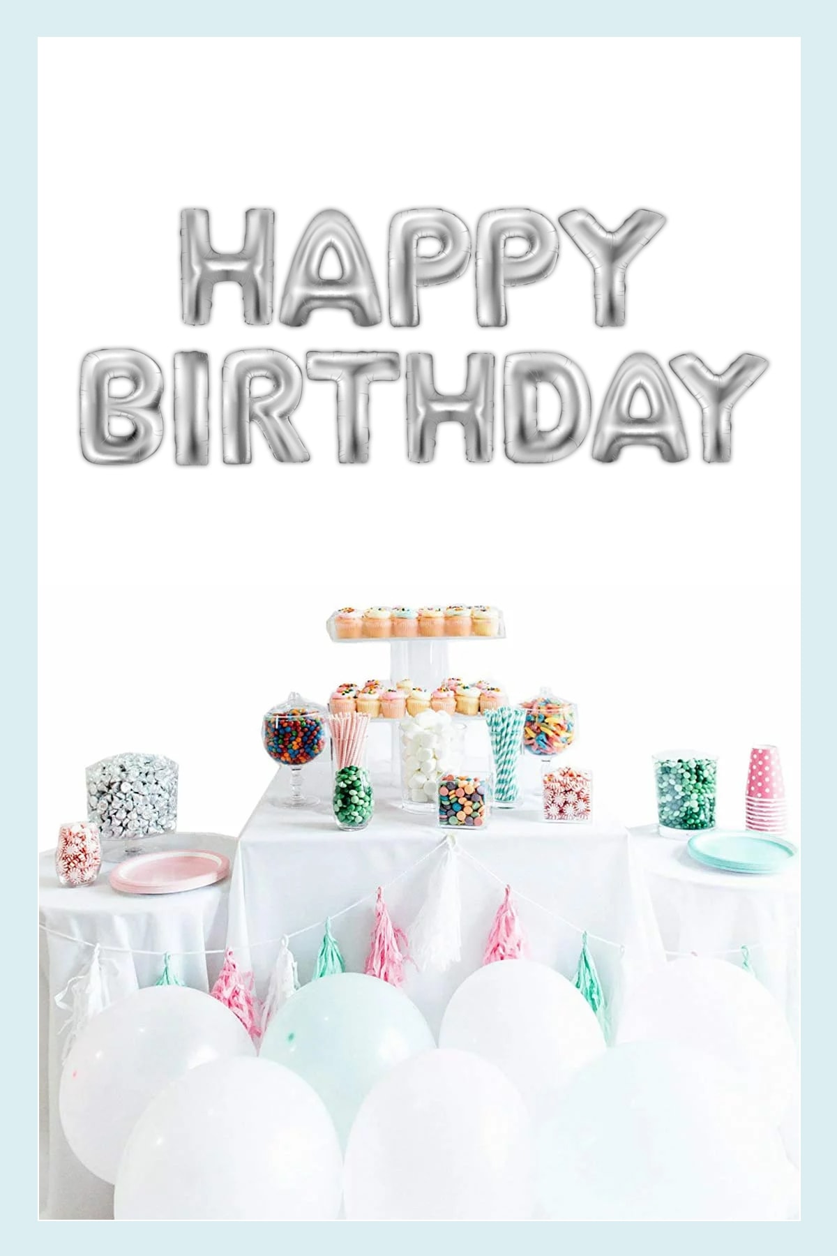 by Fasulye Folyo Balon 40 cm Gümüş \