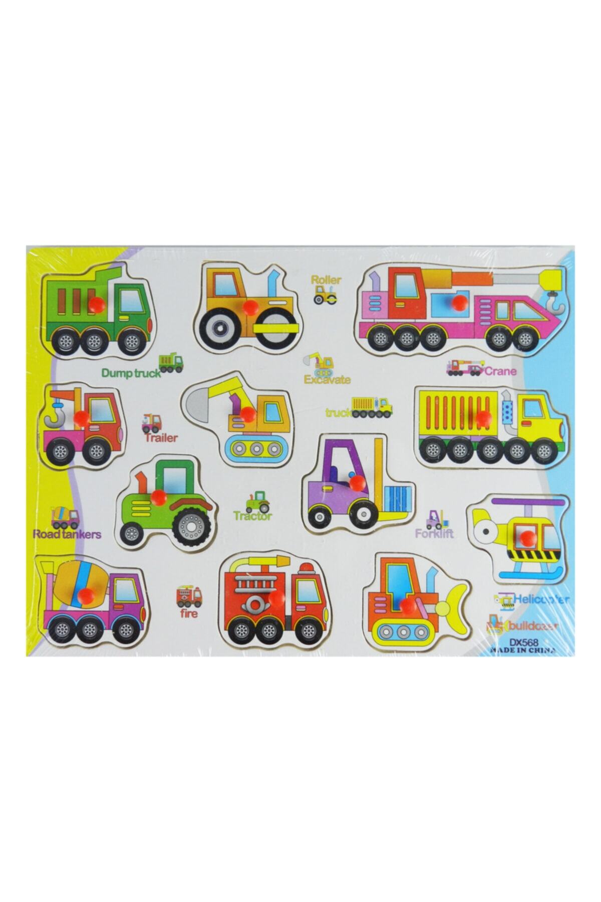 Ahi Eğitici Tutmalı Ahşap Bultak Puzzle - Iş Araçları Yapboz