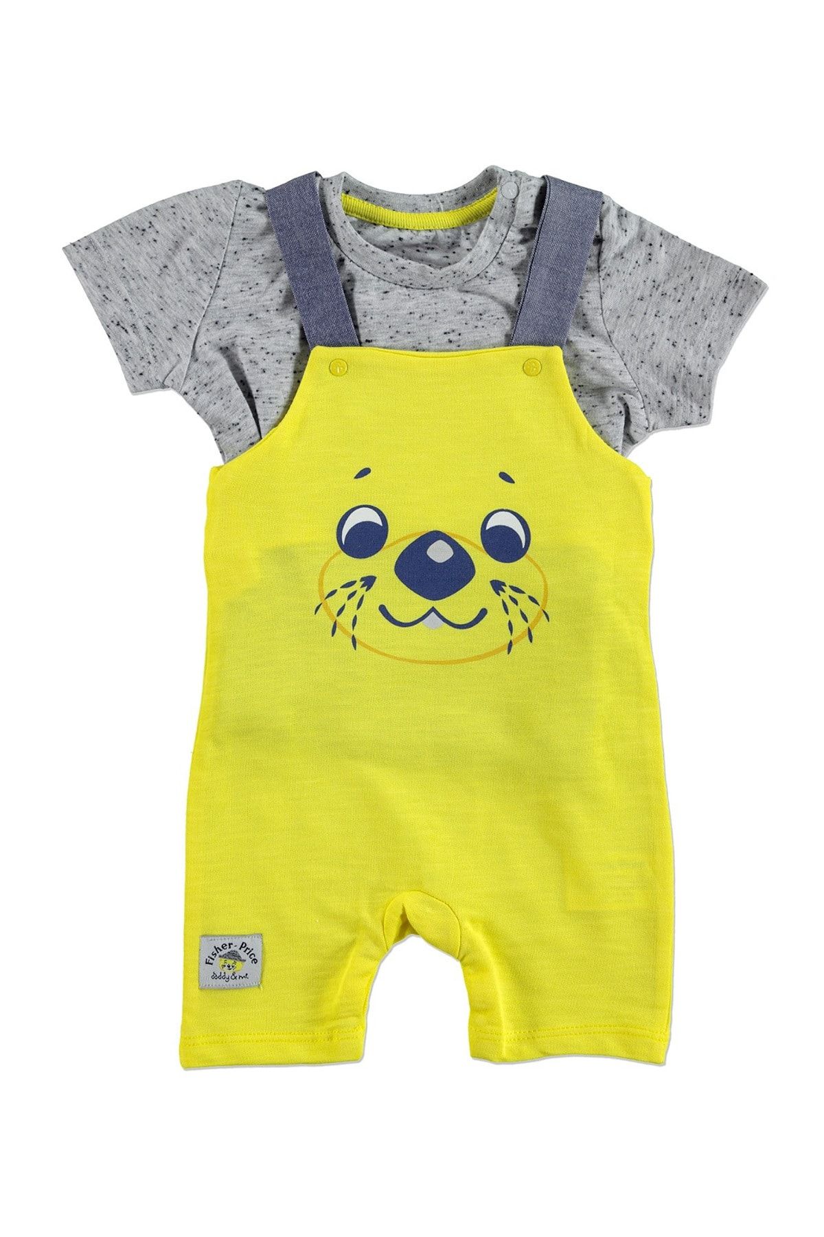 FISHER PRICE Yaz Erkek Bebek Babam ve Ben Şort Salopet-Tshirt Takım