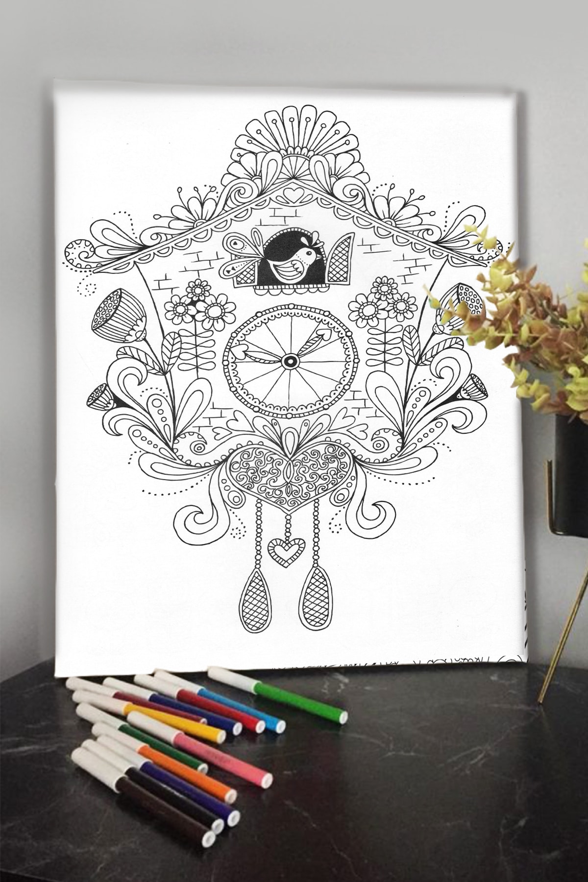 KanvasSepeti 40x30cm Çocuklar Için Guaj,akrilik,keçeli,sulu Boya Ile Boyanabilir Tuval Kalem Hediyesi Yoktur. 190