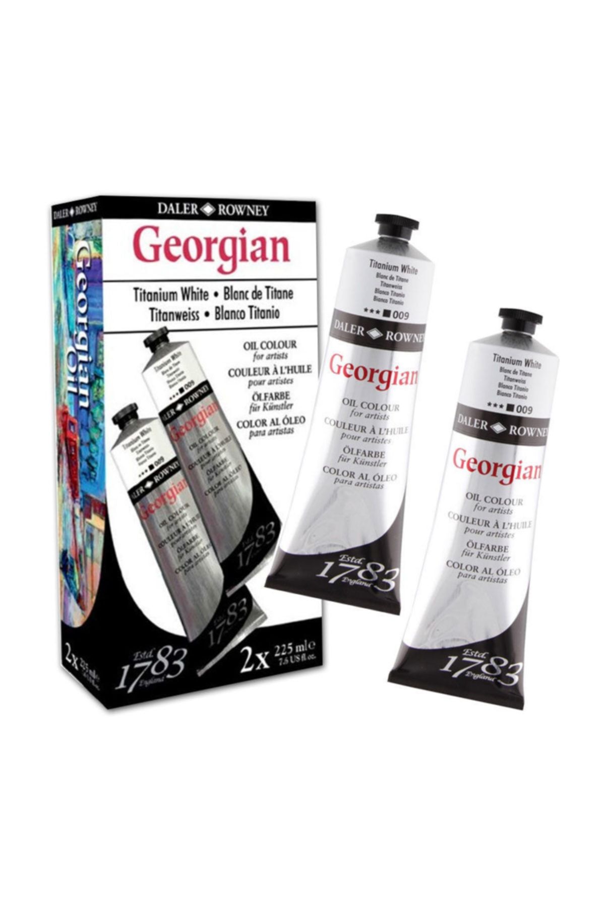 Daler Rowney DR  Yağlı Boya 225ml Titanium White Set 2li 111225999