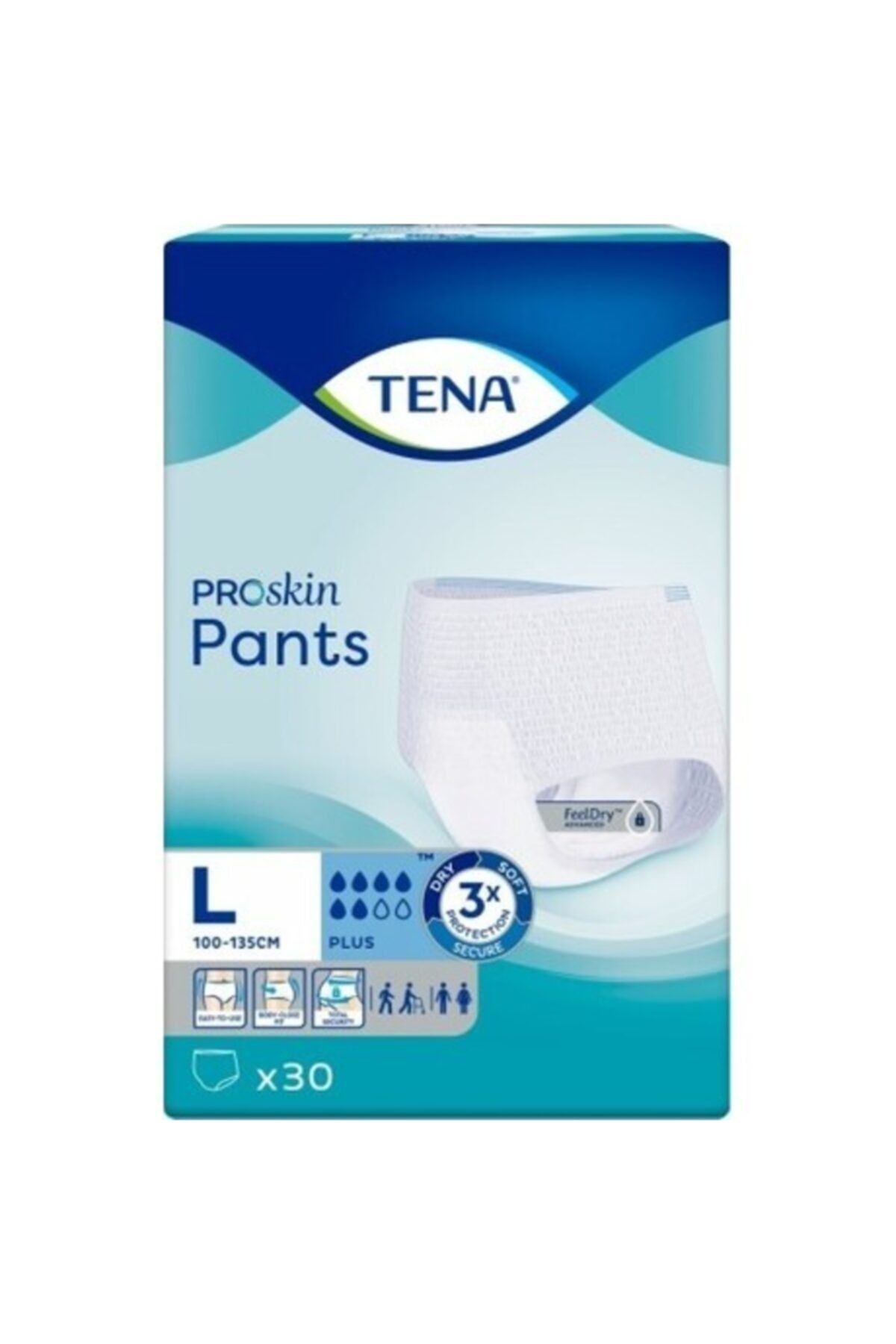 TENA Emici Külot Plus 6 Damla 30lu Large