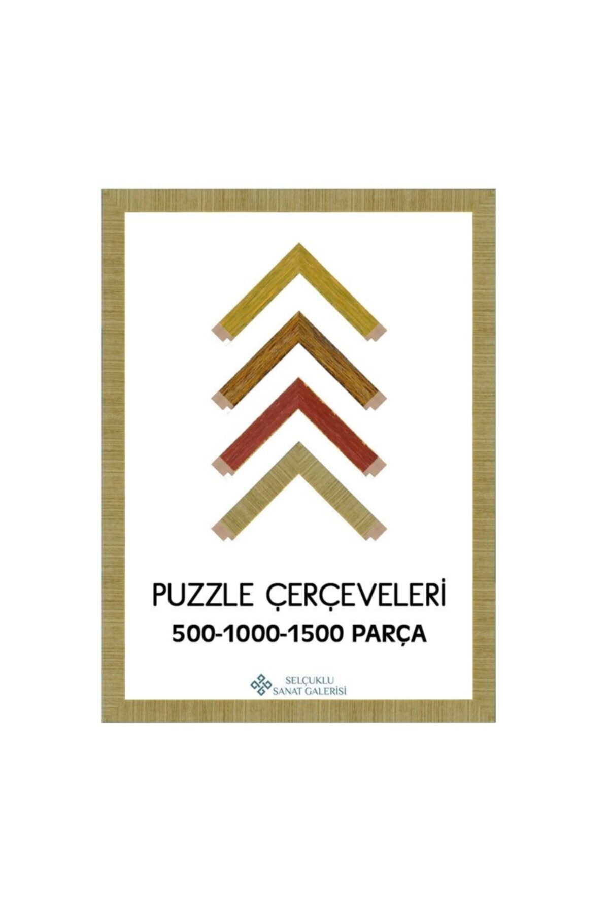 Selçuklu Sanat Puzzle Çerçevesi Eskitme 30 Mm - 50x70 (1000'luk) - Krem