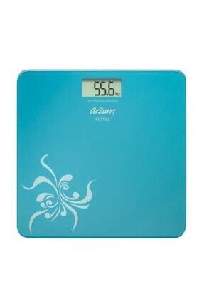 AR550 Sottile Dijital Cam Banyo Baskülü - Mavi Image 0