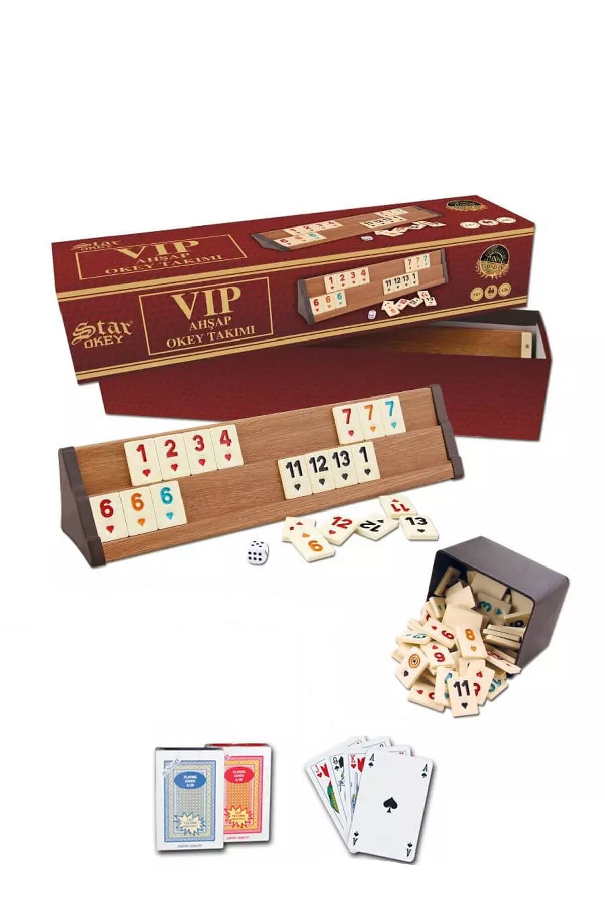 Star Oyun Aletleri Vip Ahşap Okey Takımı