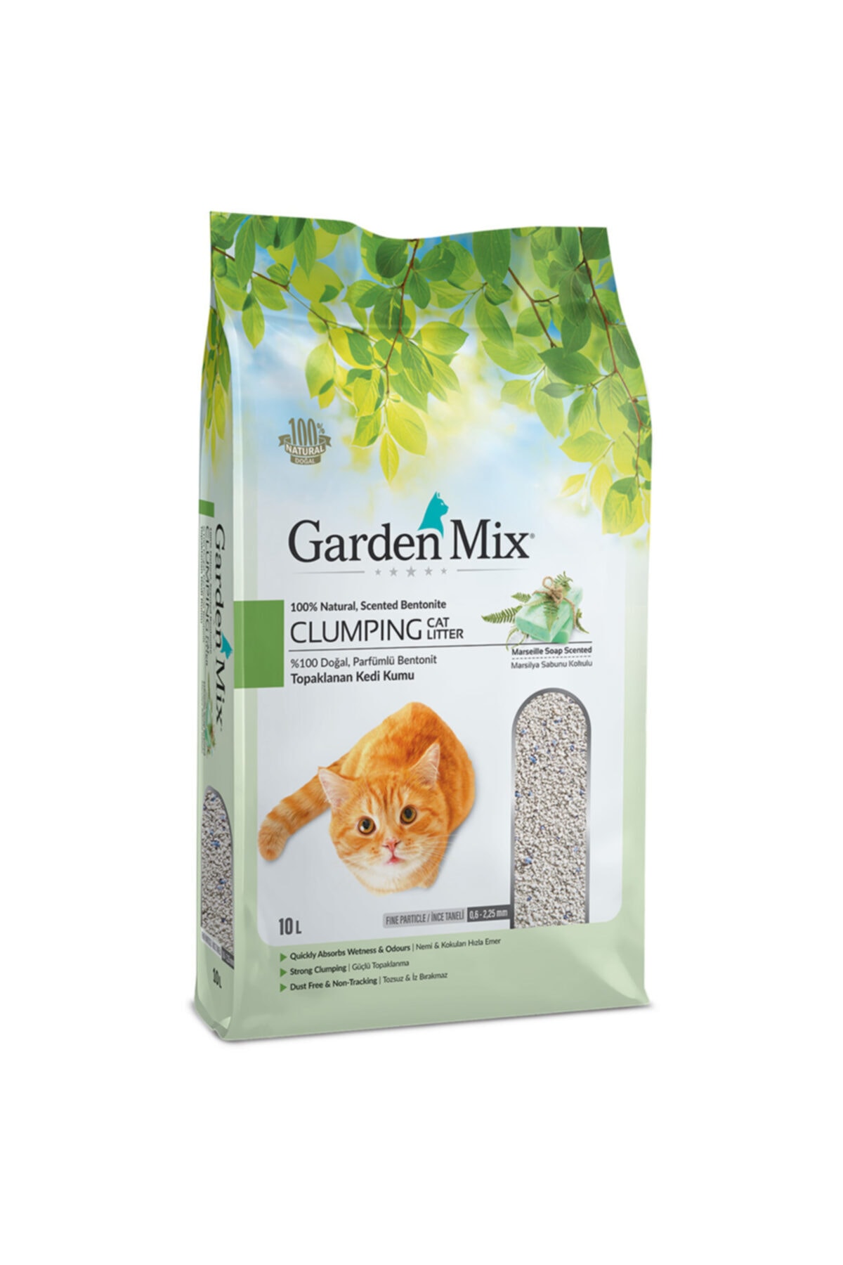 Gardenmix Garden Mix Marsilya Sabunlu Iri Taneli Bentonit Kedi Kumu 10 Lt