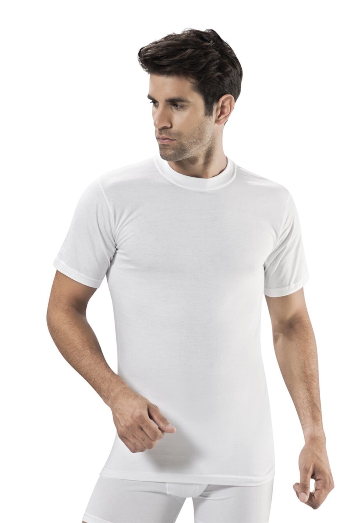 OBJE Erkek Beyaz Kısa Kollu Fanila