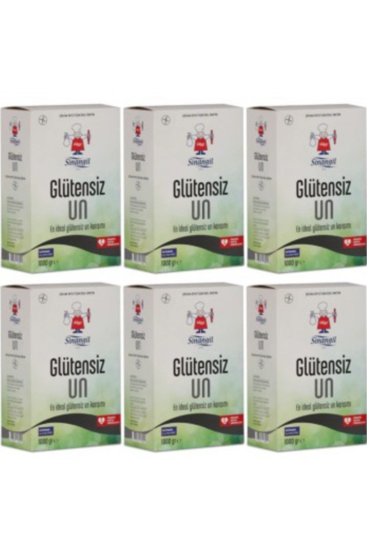 Sinangil Glutensiz Un Çölyak Hastaları için 1 Kg x 6 Adet