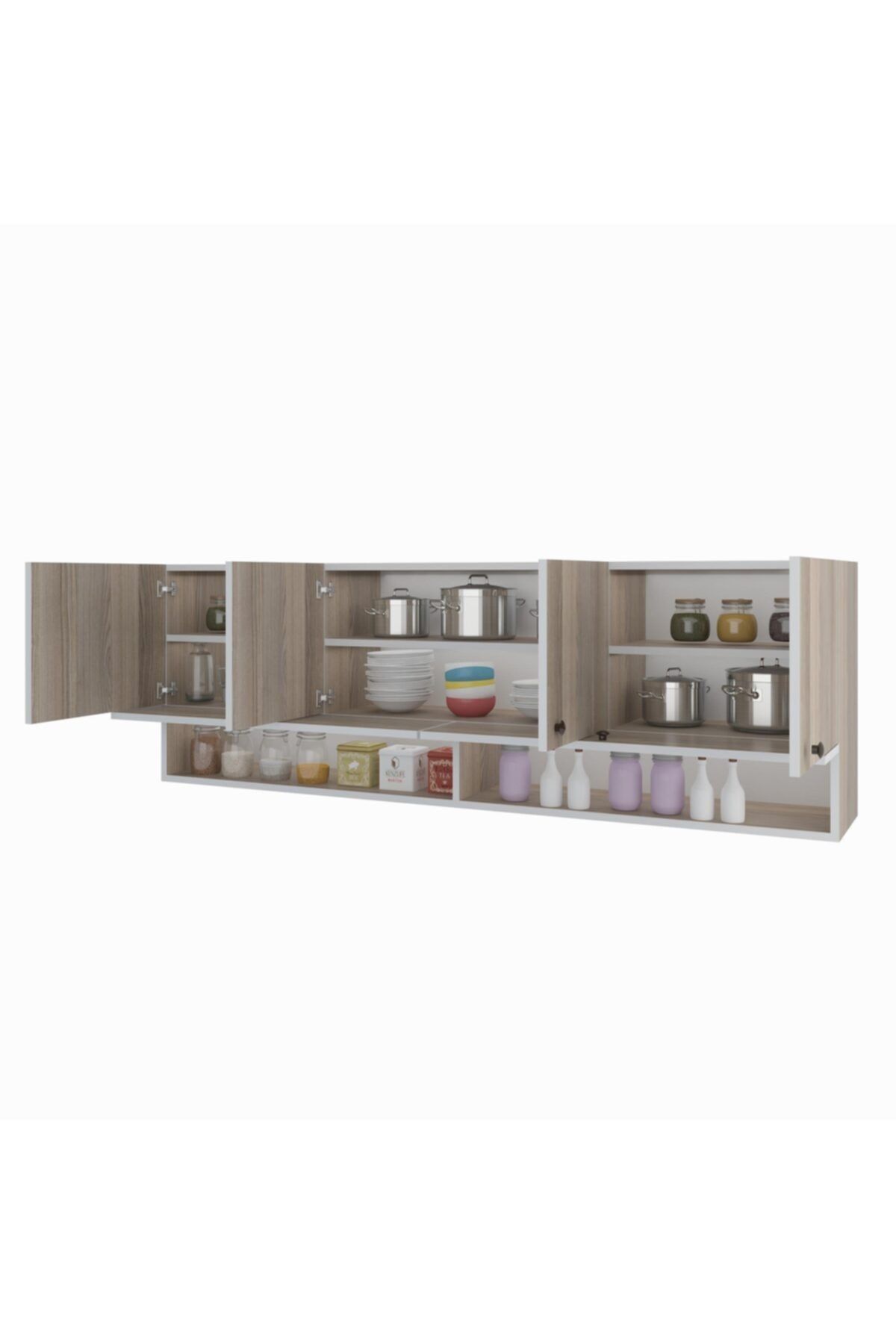 Kenzlife hazır mutfak general crd 060*150*32 mutfak banyo dolabı kapaklı raflı
