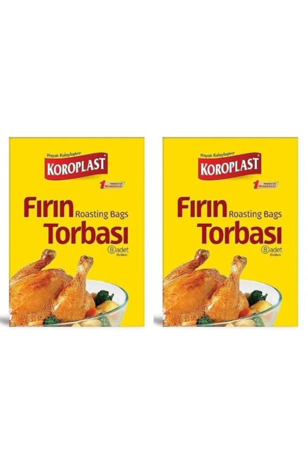 Koroplast Fırın Torbası 25x38 cm 8x2 Adet