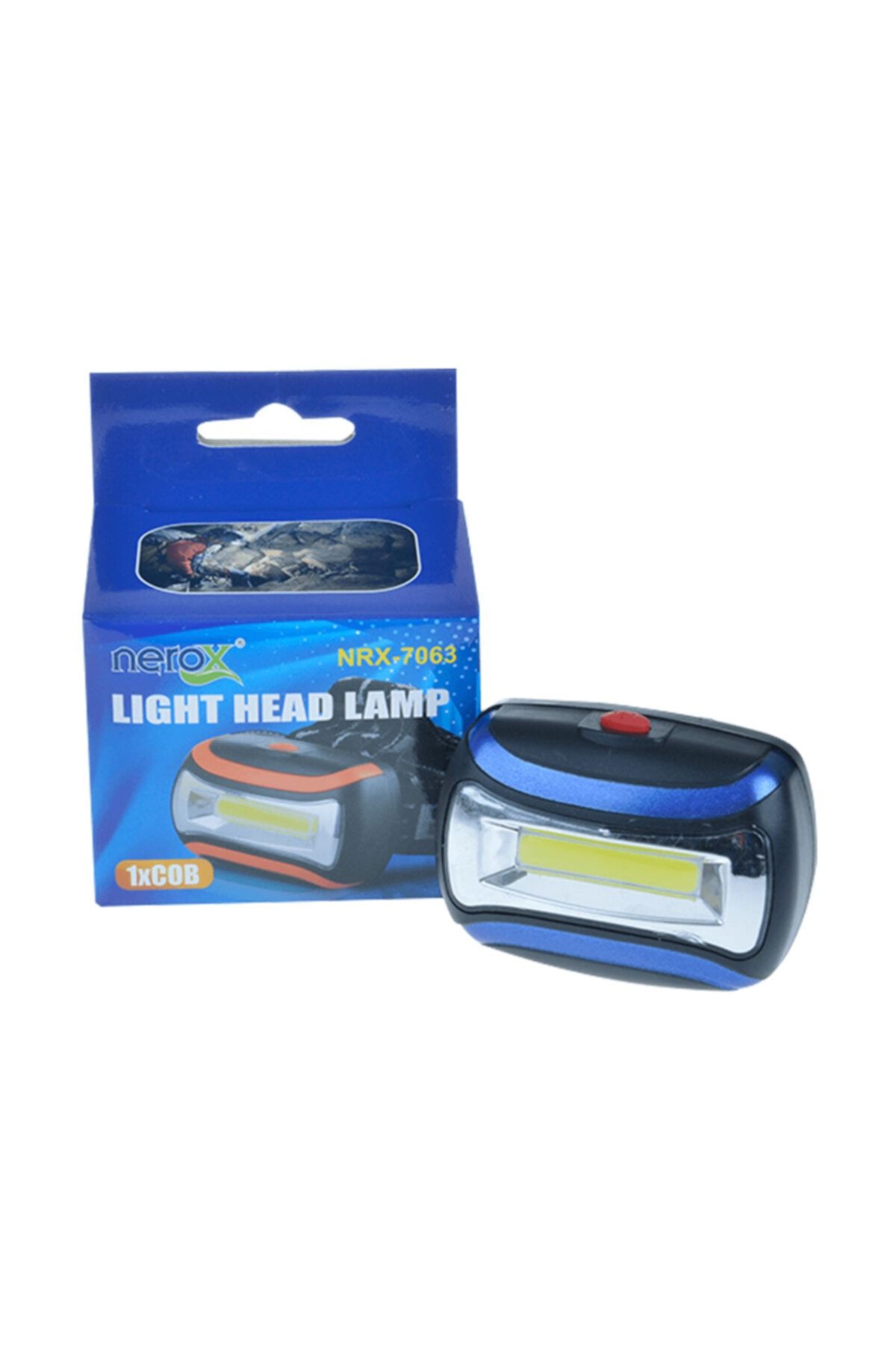 Nerox Led Işıklı Mavi Kafa Lambası Nrx-7063