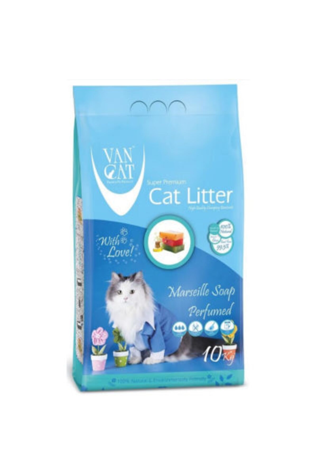 Vancat Marsilya Sabunu Kokulu Kedi Kumu(10 Kg(11,8 Lt))