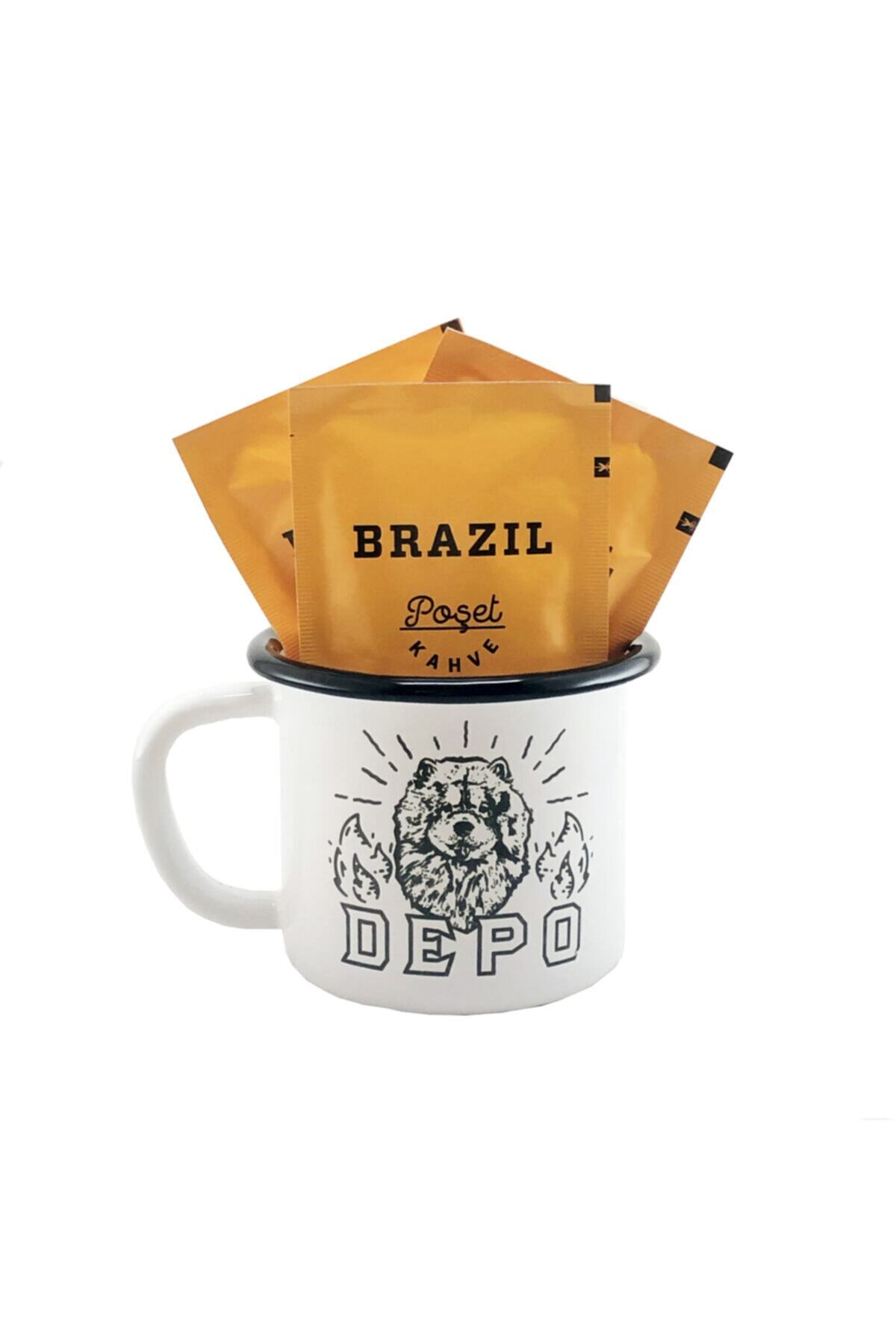 Depo Coffee Roasting Benjamin Depo Emaye Kupa Yanında 3 Adet Pratik Kahve Hediyeli