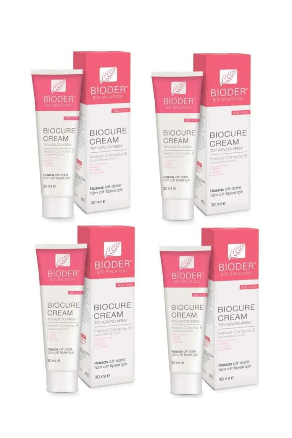 Bioder Bıocure Tüy Azaltıcı Krem 30 ml Yüz Için 4'lü