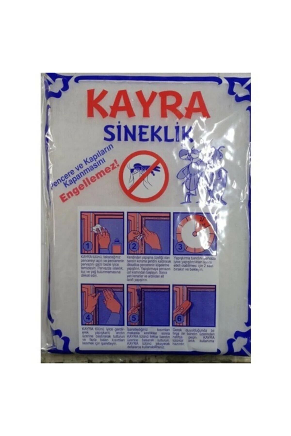 Kayra 2 Adet Tek Kanat Cırtlı Sineklik Tül Sök Tak Yıka (75x125 cm )