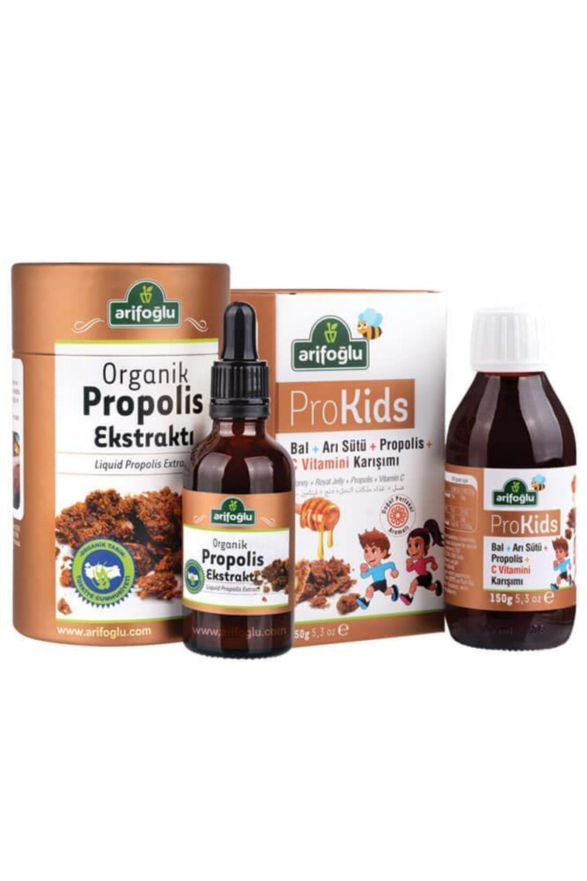 Arifoğlu Prokids  150g (1 Adet) + Org. Propolis Ekstraktı (Su Bazlı) 50ml (1 Adet)