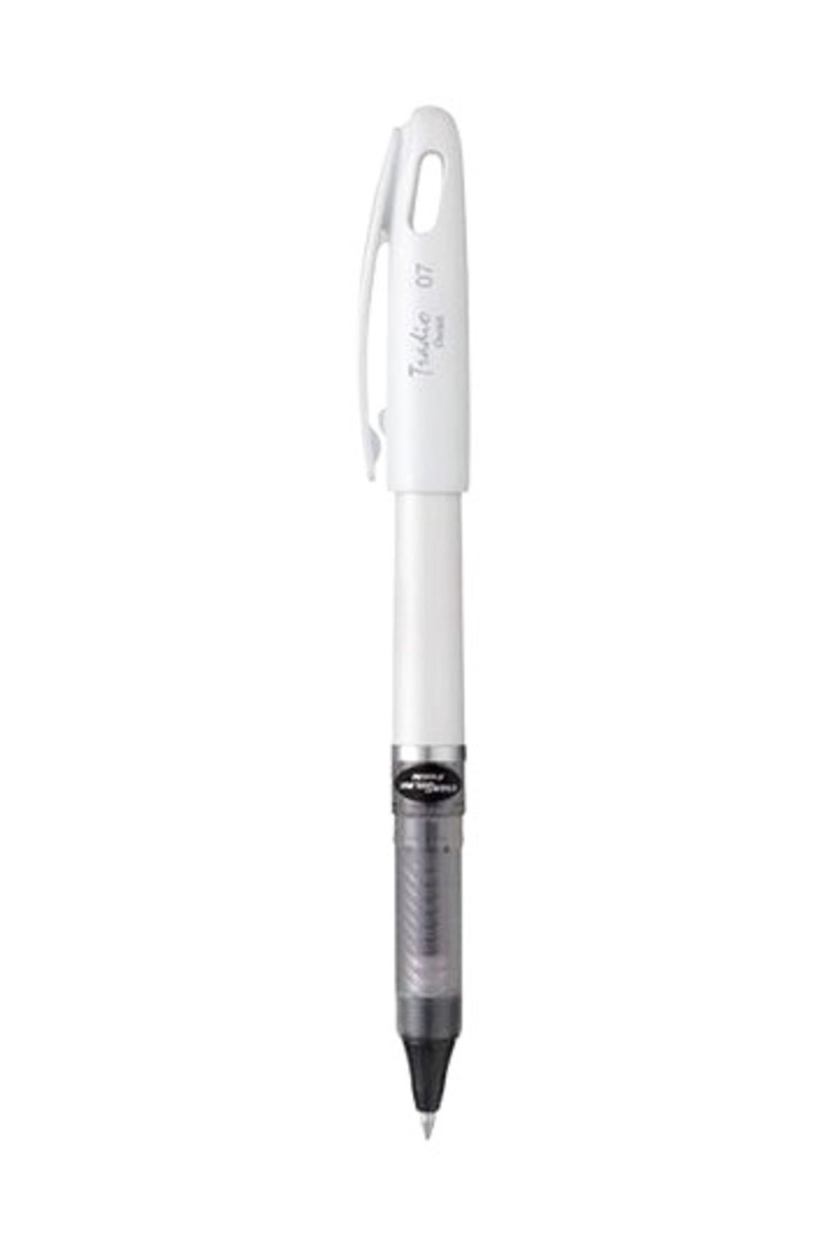Pentel Enerjel Çelik Uçlu Jel Roller Yedekli Siyah Kalem 07 mm