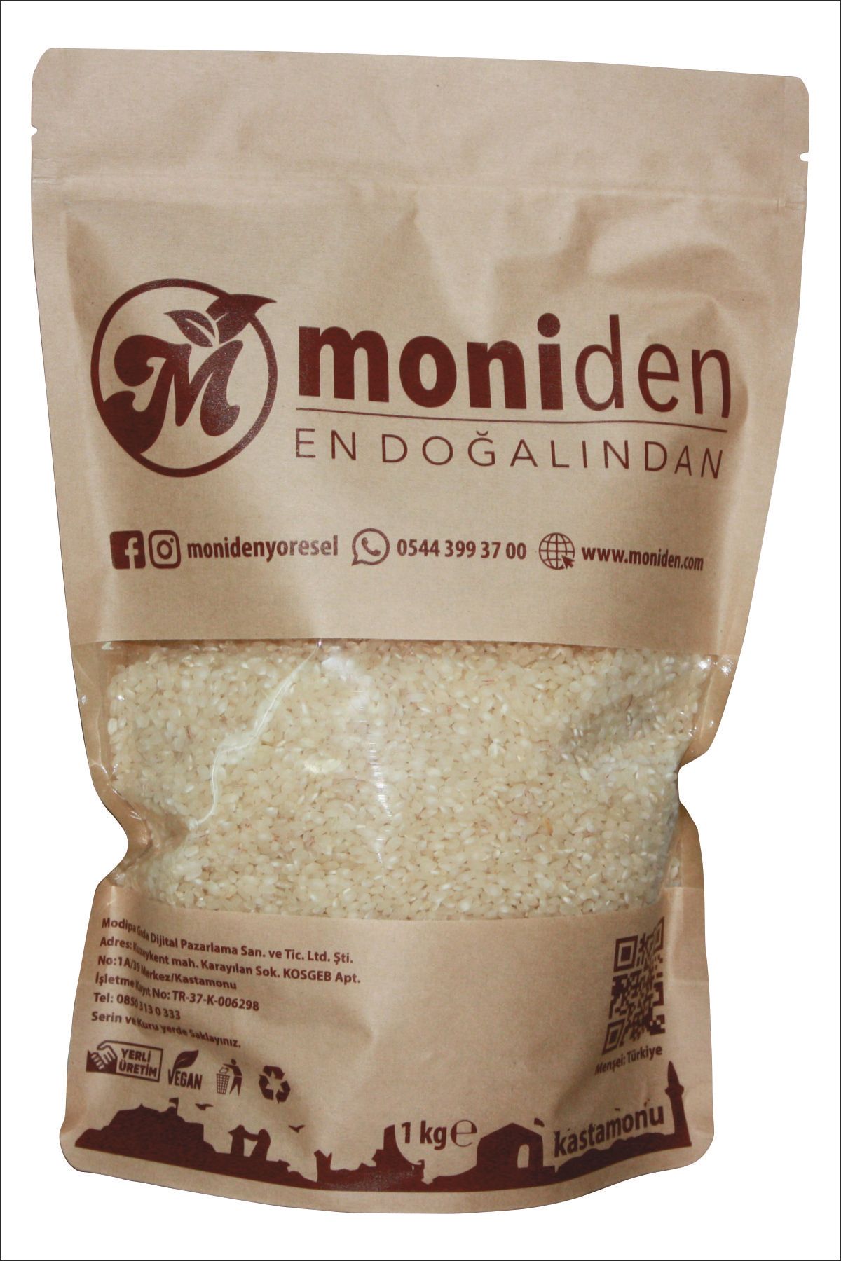 Moniden Tosya Sarıkılçık Pirinç 1000g