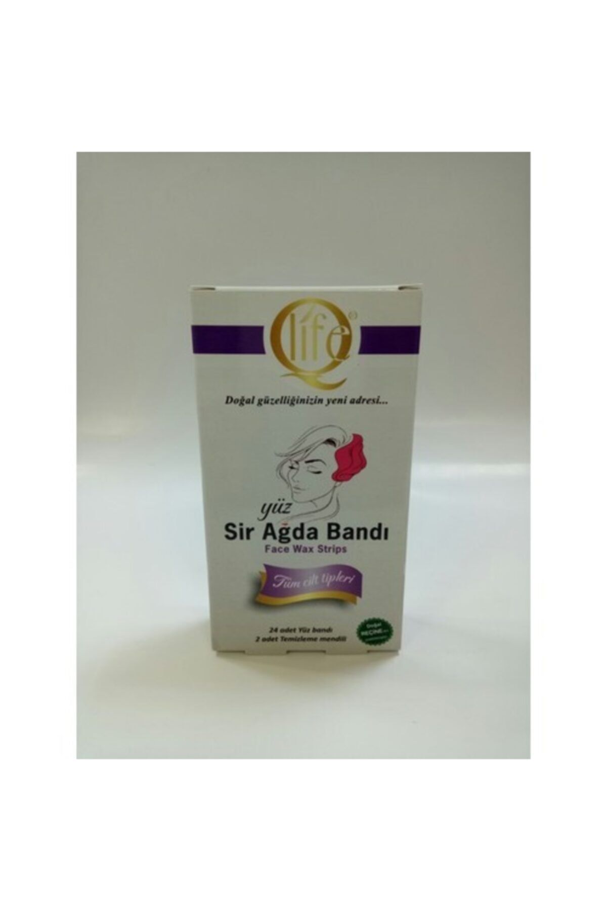 Q LİFE Yüz Sir Ağda Bandı 24 Adet