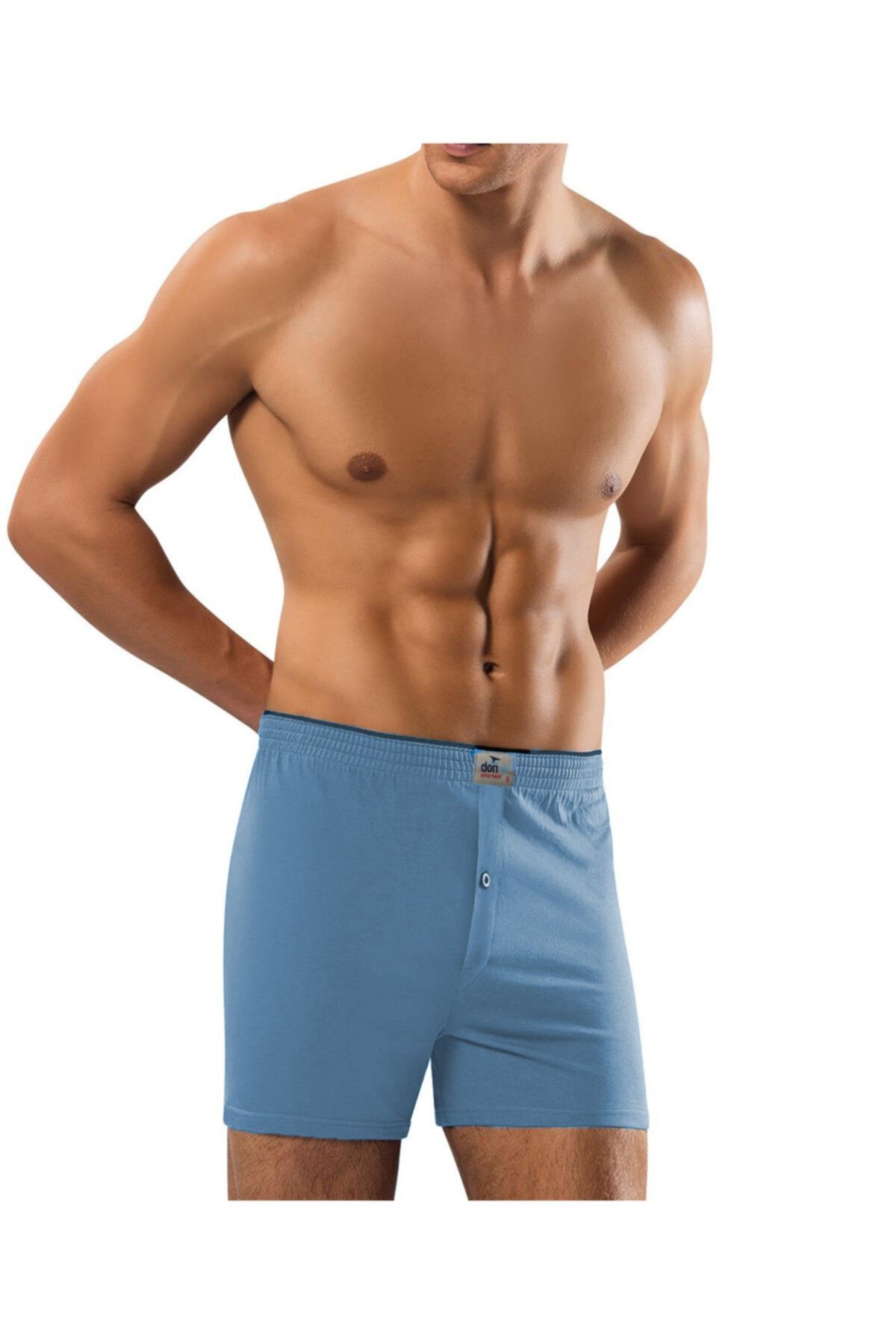 Erdem 3'lü %100 Pamuk Erkek Rahat Kesim Boxer