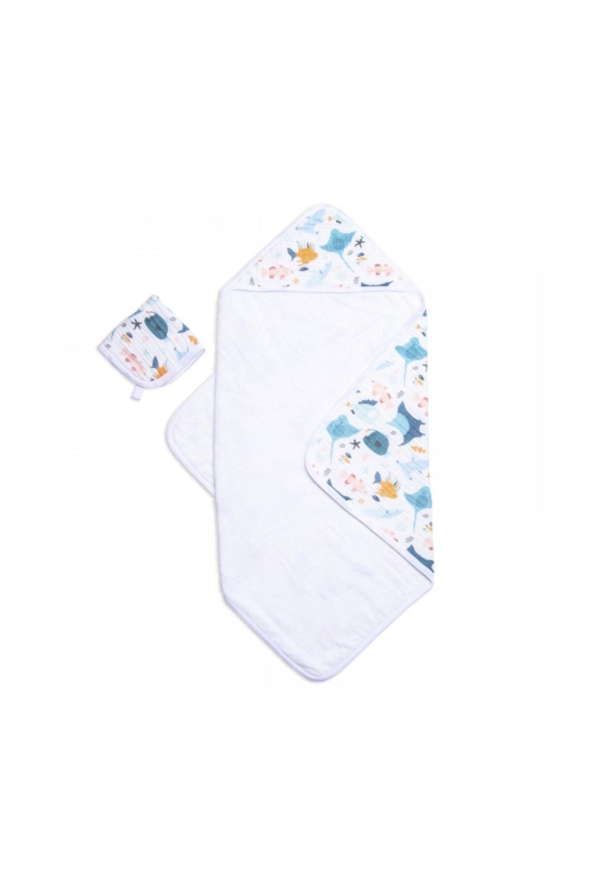 Funna Baby Müslin Havlu Seti 75x75/30x30