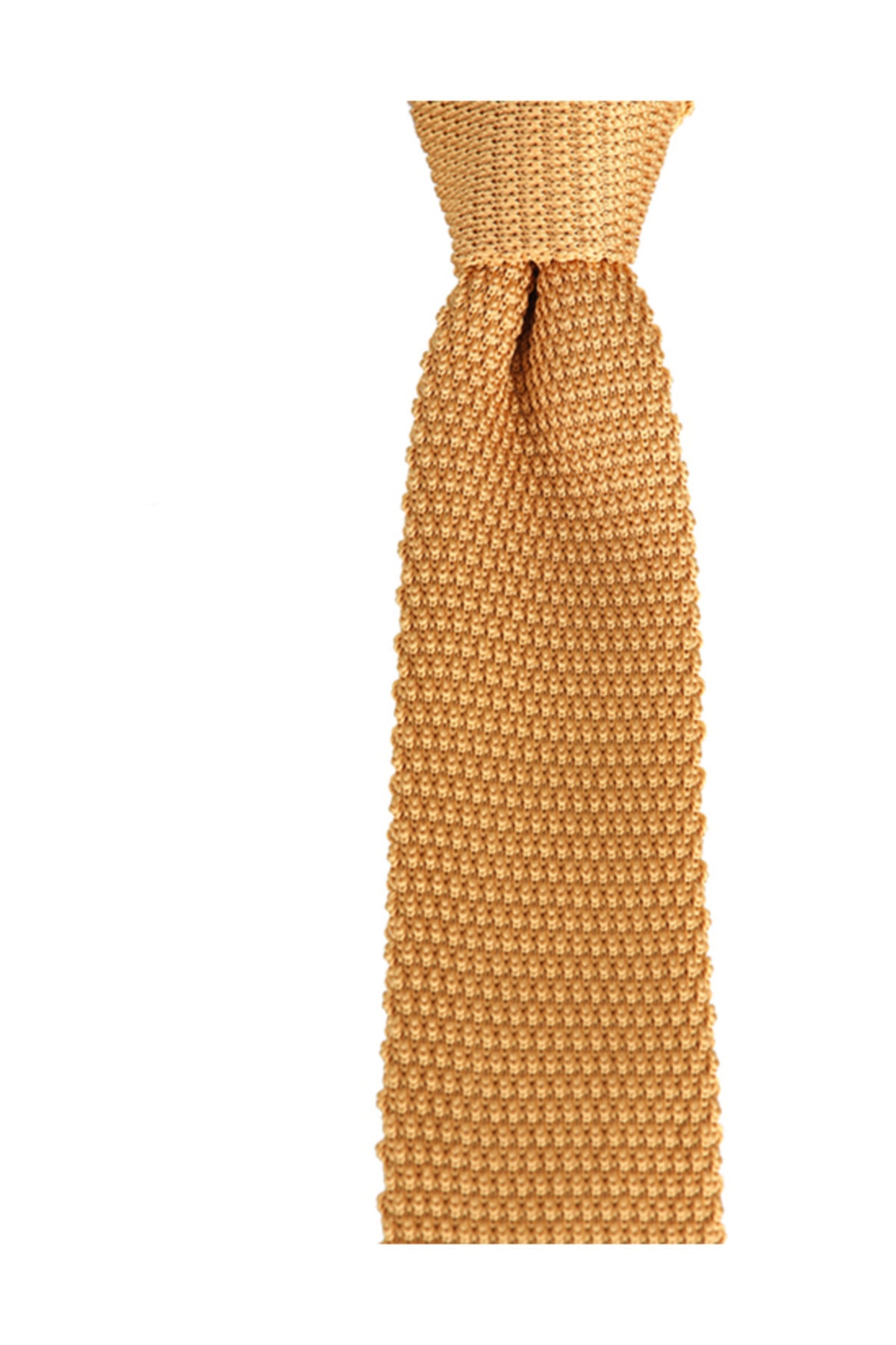 Brianze Erkek Sarı Renk Örgülü Kravat 444GKC007