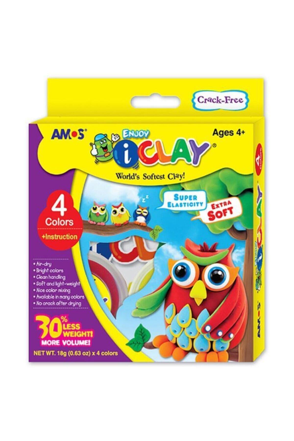 Amos I-clay Oyun Hamuru 18gr 4 Renk