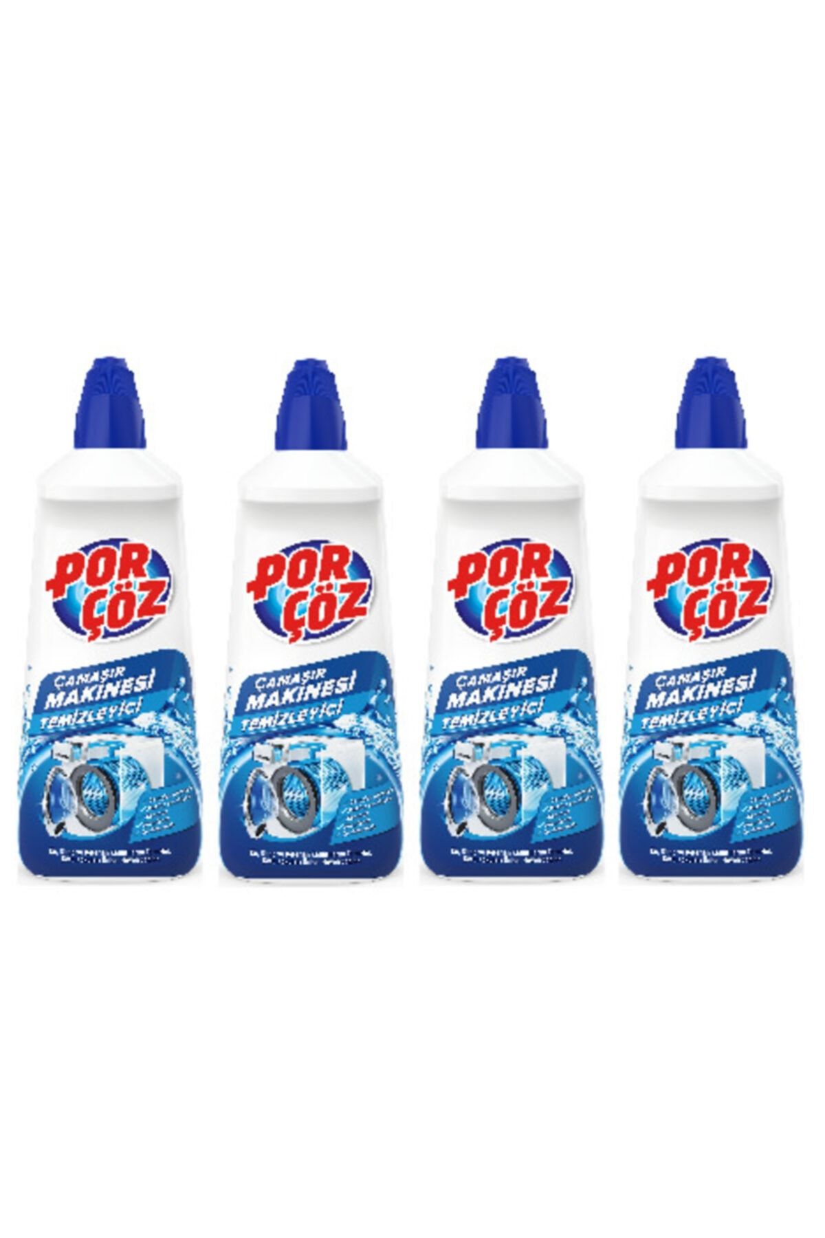 Porçöz Çamaşır Makinesi Temizleyici 400 Ml. X 4 Adet