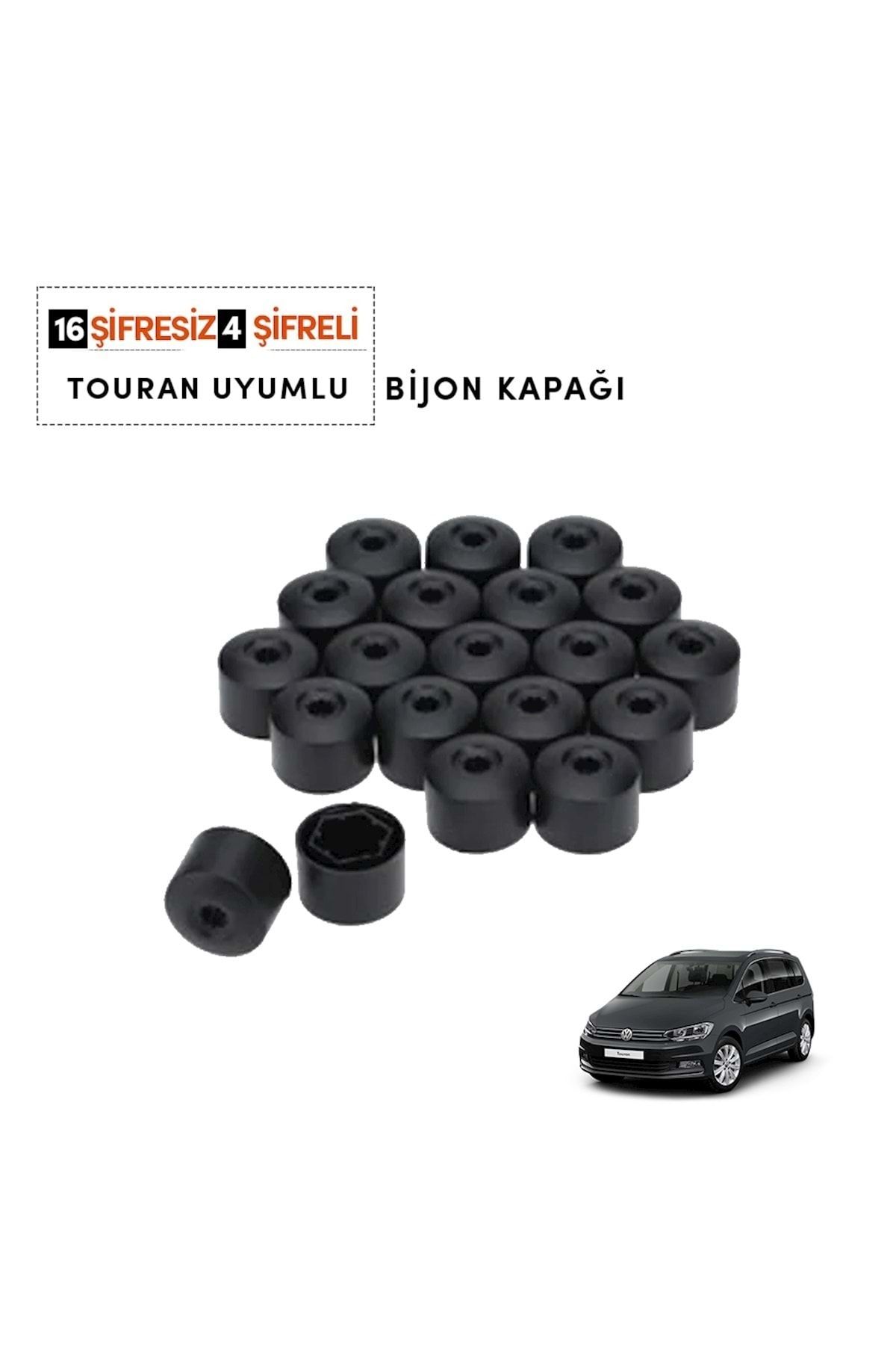 OEM Touran 2006-2018 Bijon Kapağı (16 Adet Şifresiz 4 Adet Şifreli) 1k0601173