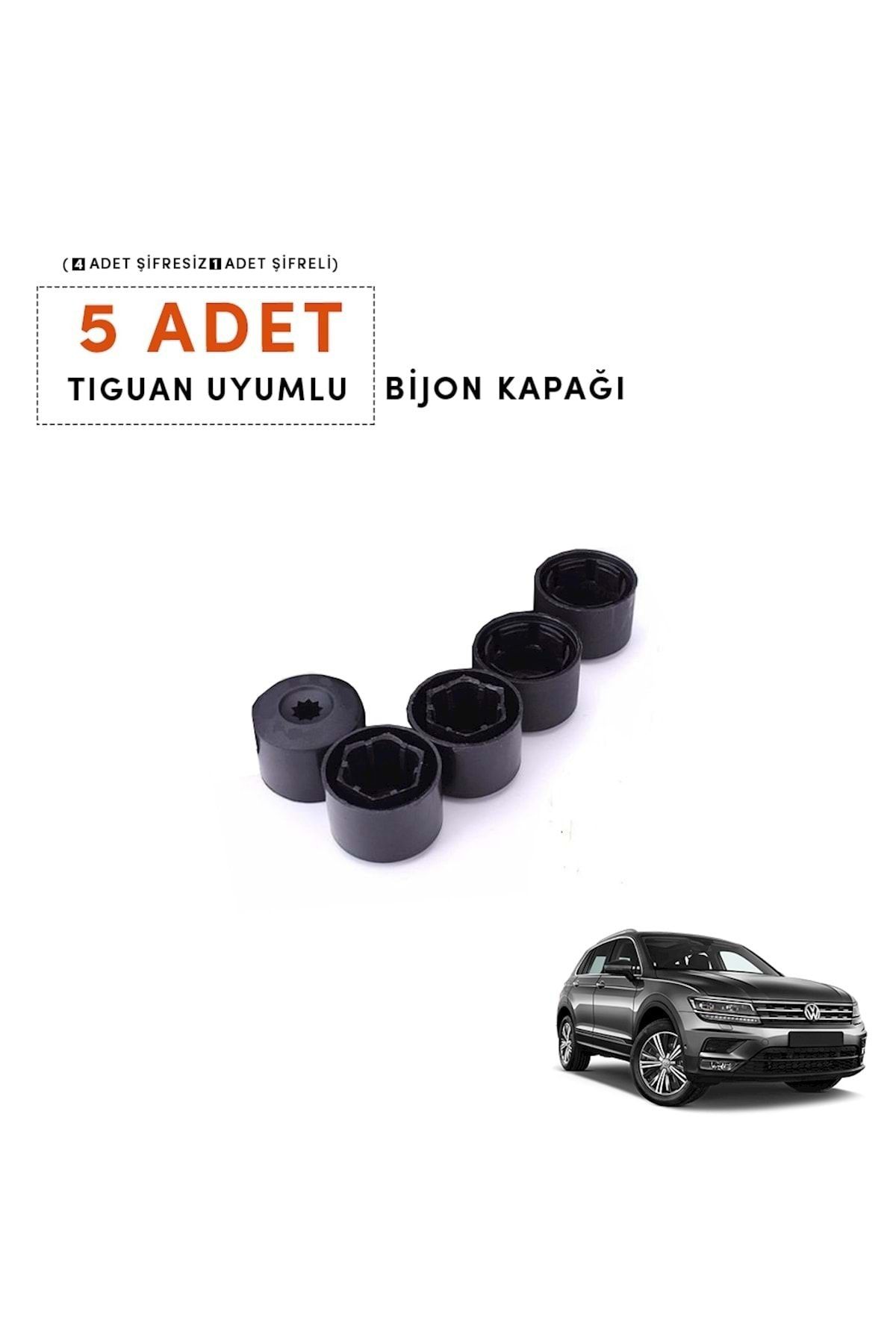 OEM Tiguan 2008-2018 Bijon Kapağı (5 Adet) (4 Şifresiz 1 Şifreli) 1k0601173